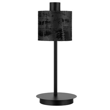 REV Stehlampe Samt-Schwarz Vintage, Leselampe, Tischlampe, ohne Leuchtmittel, 1x E27