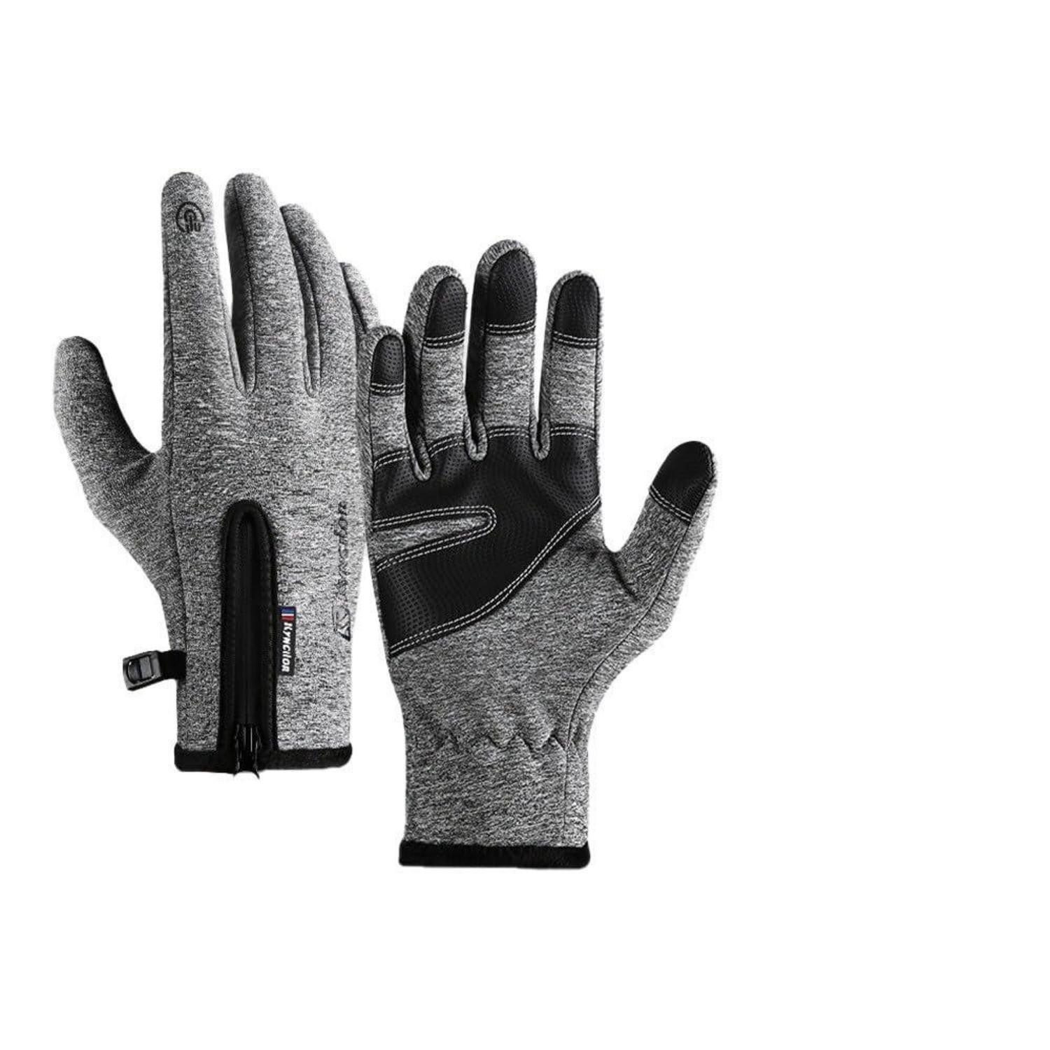 LuxusKollektion Thermohandschuhe Ski-Handschuhe Thermo Winddicht Touchscreen Grau XL (1-St)