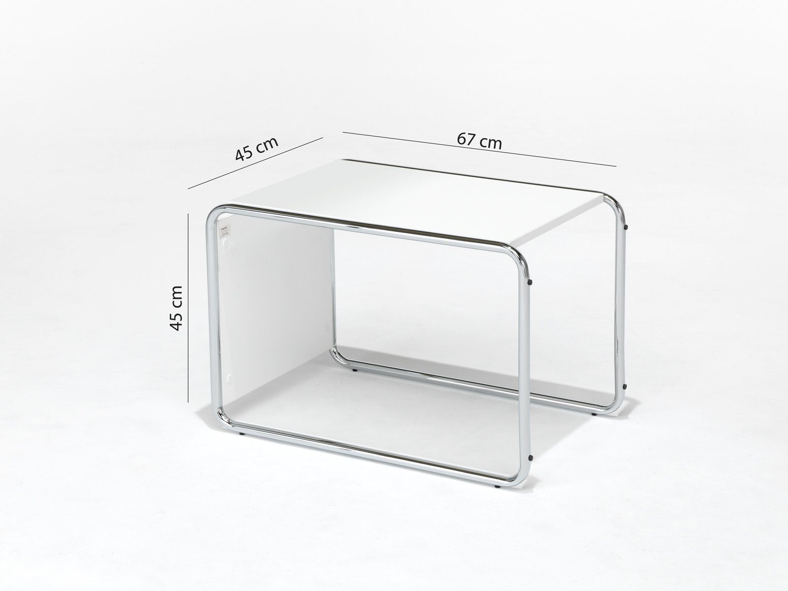 Mauser Sitzkultur Freischwinger, Set Grau 2x weiß mit Bauhaus-stil Schwingstuhl Beistelltisch Büromöbel