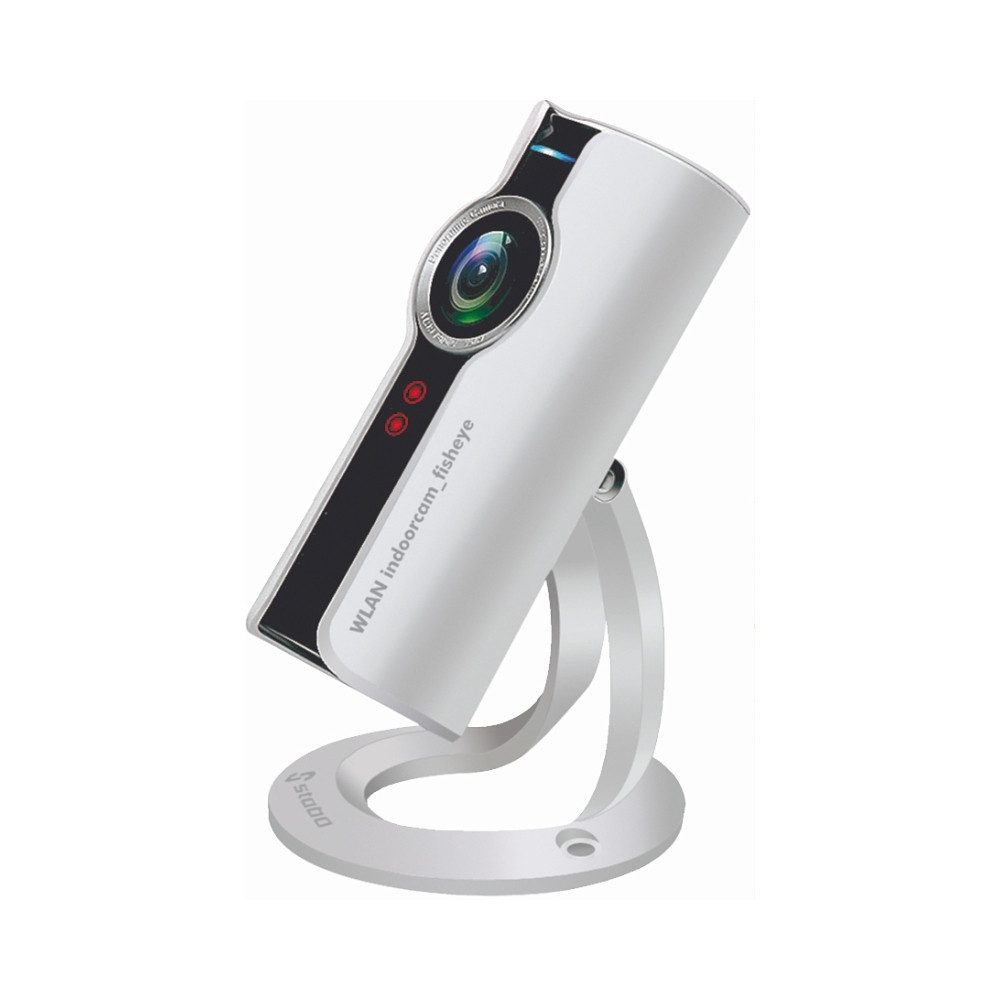 Stabo Überwachungskamera Stabo WLAN Indoorcam Fisheye Kamera (Innenbereich, WLAN Indoor-Kamera mit 180° Fisheye-Sicht)