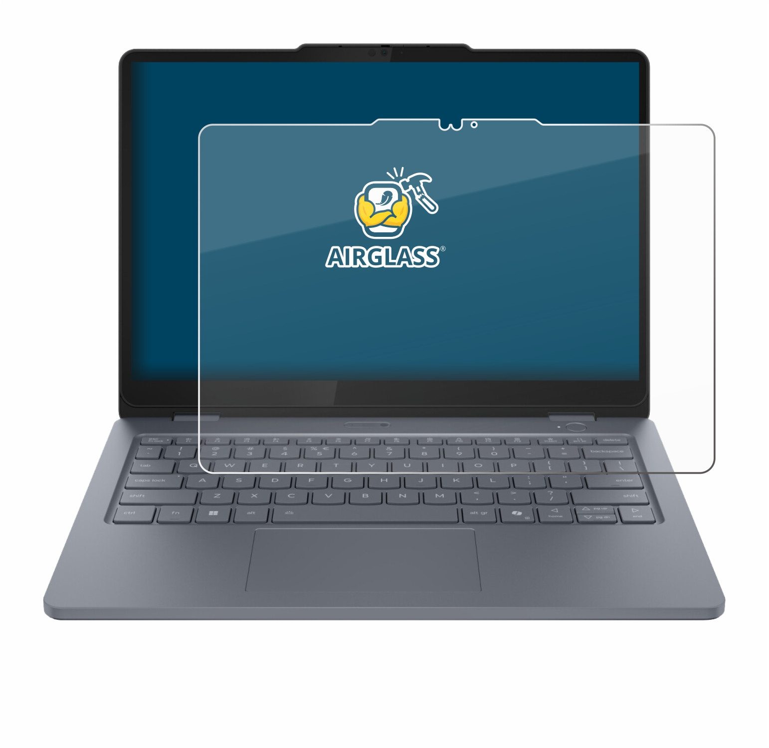 BROTECT Displayschutzglas Folie für Lenovo 13w 2-in-1 Gen 3, Schutzfolie Glas Panzer Display Schutz klar