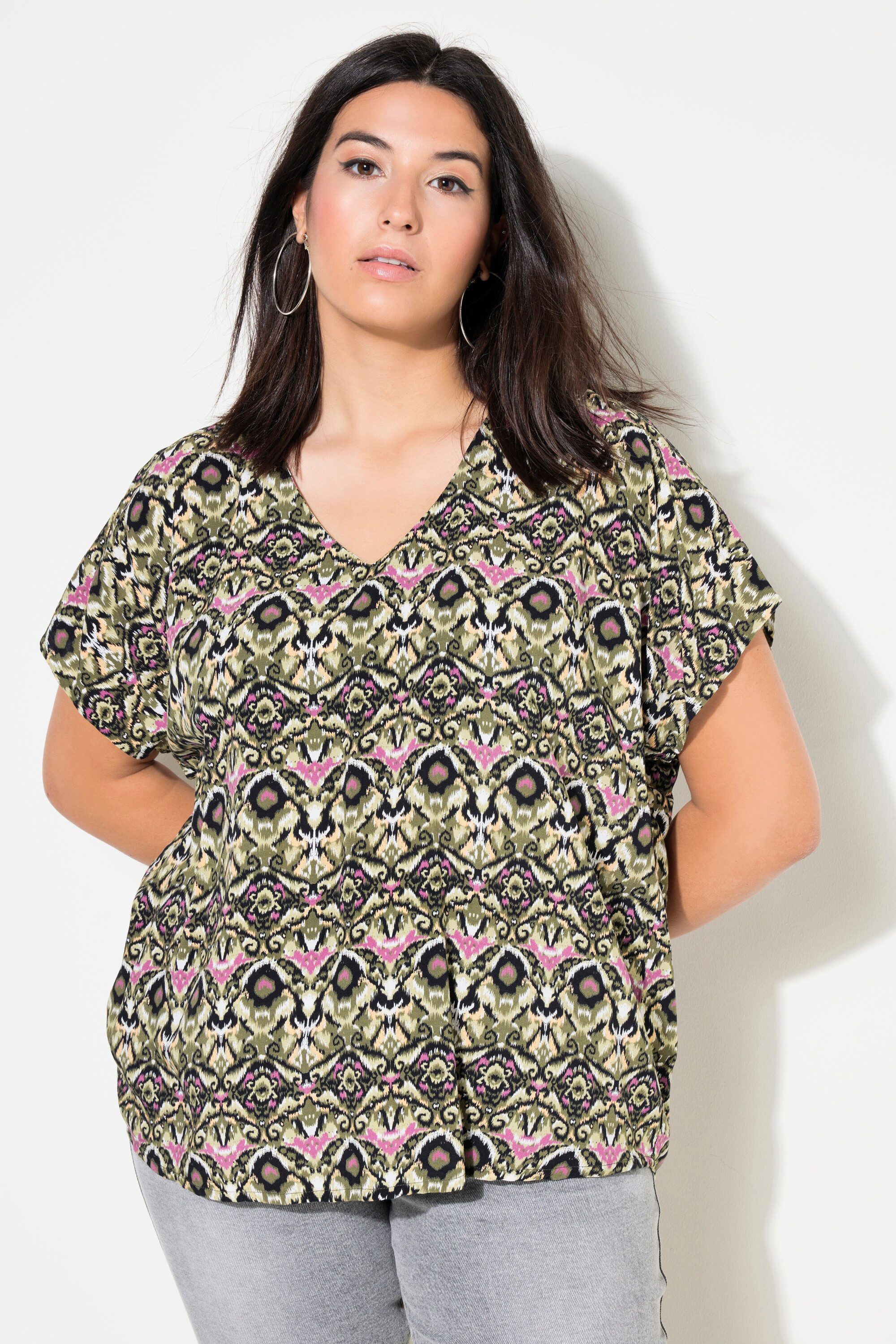 Studio Untold Druckbluse Blusenshirt oversized grafischer günstig online kaufen