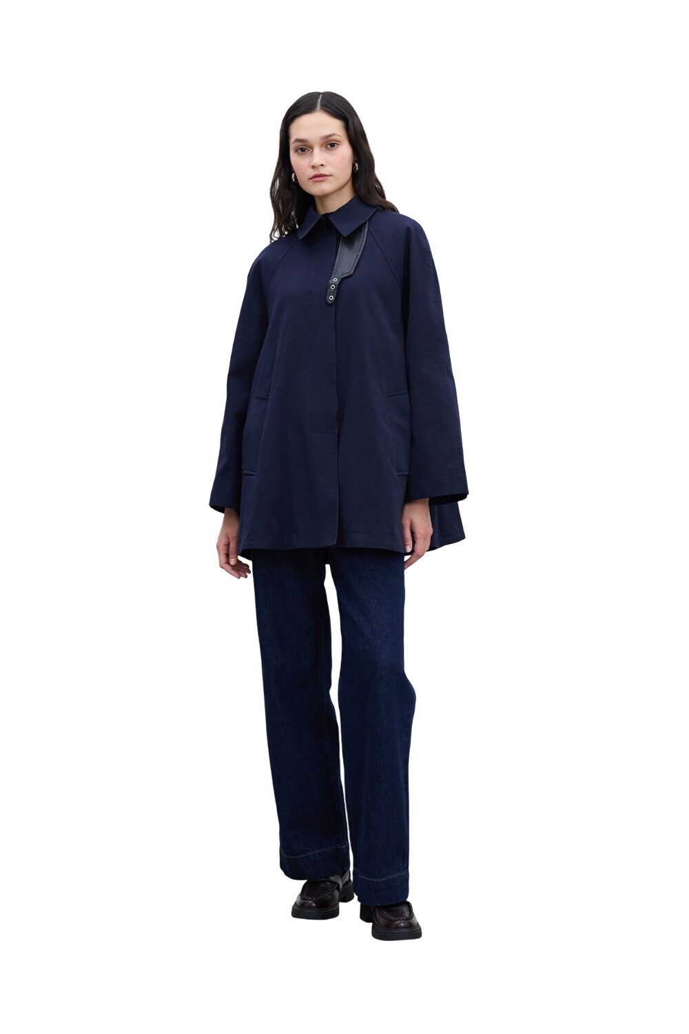 MANUKA Trenchcoat Trenchcoat mit Cape-Details in Kamel