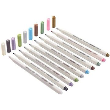 Caterize Marker 12 Stück 12 Farben Metallic Marker Pens Acrylstifte,Metallic Stifte