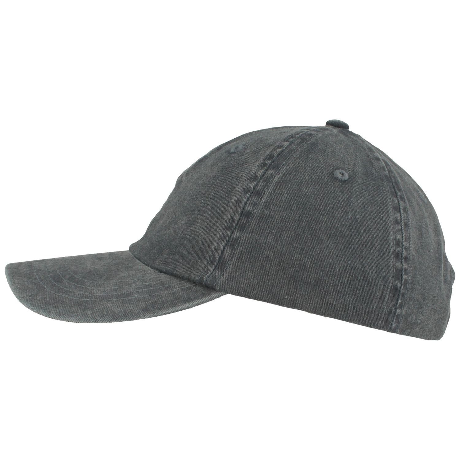 Breiter Baseball Cap Jeans-Stoff-Cap aus 100% Baumwolle günstig online kaufen