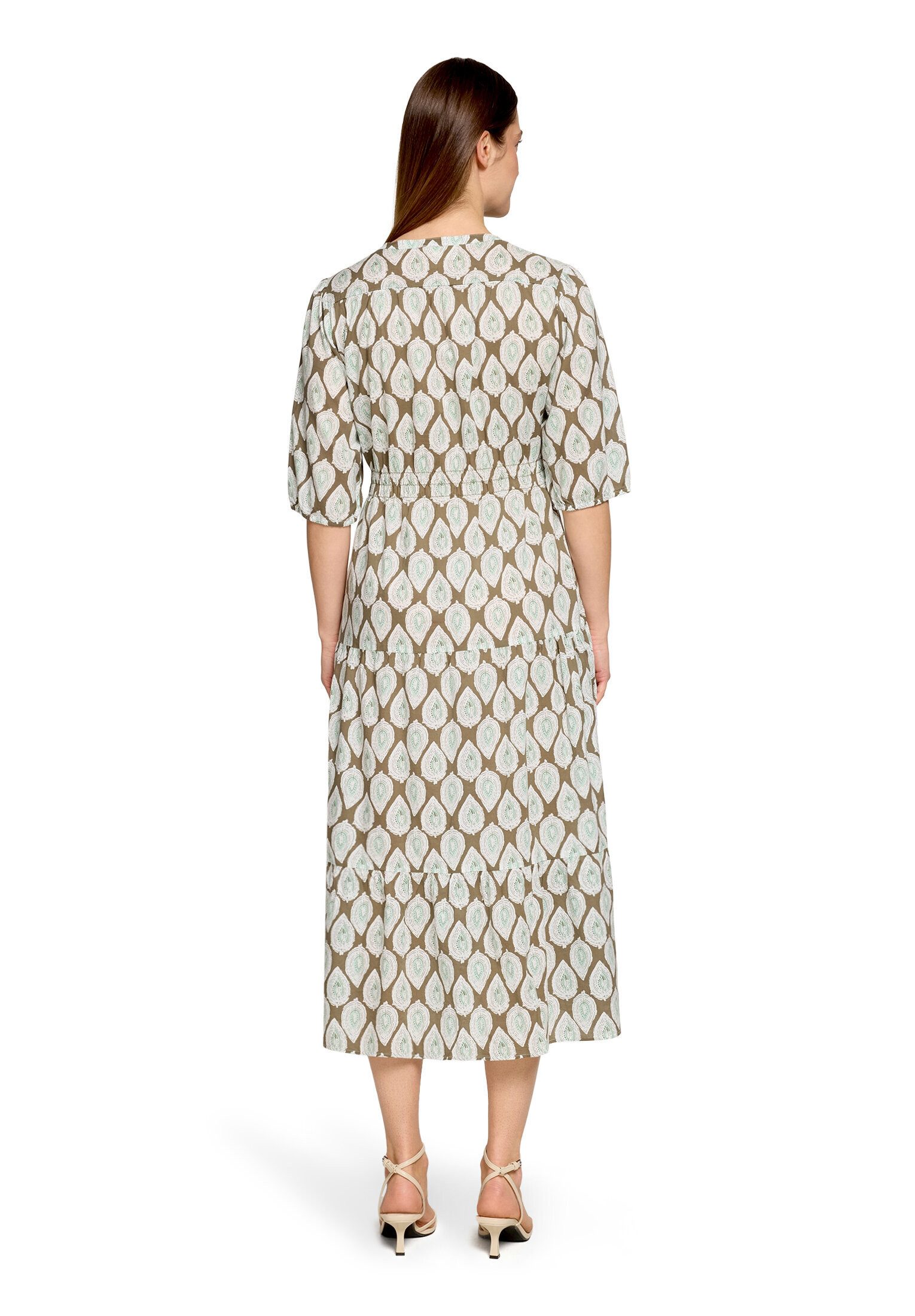 Cartoon Druckkleid Damen tailliert