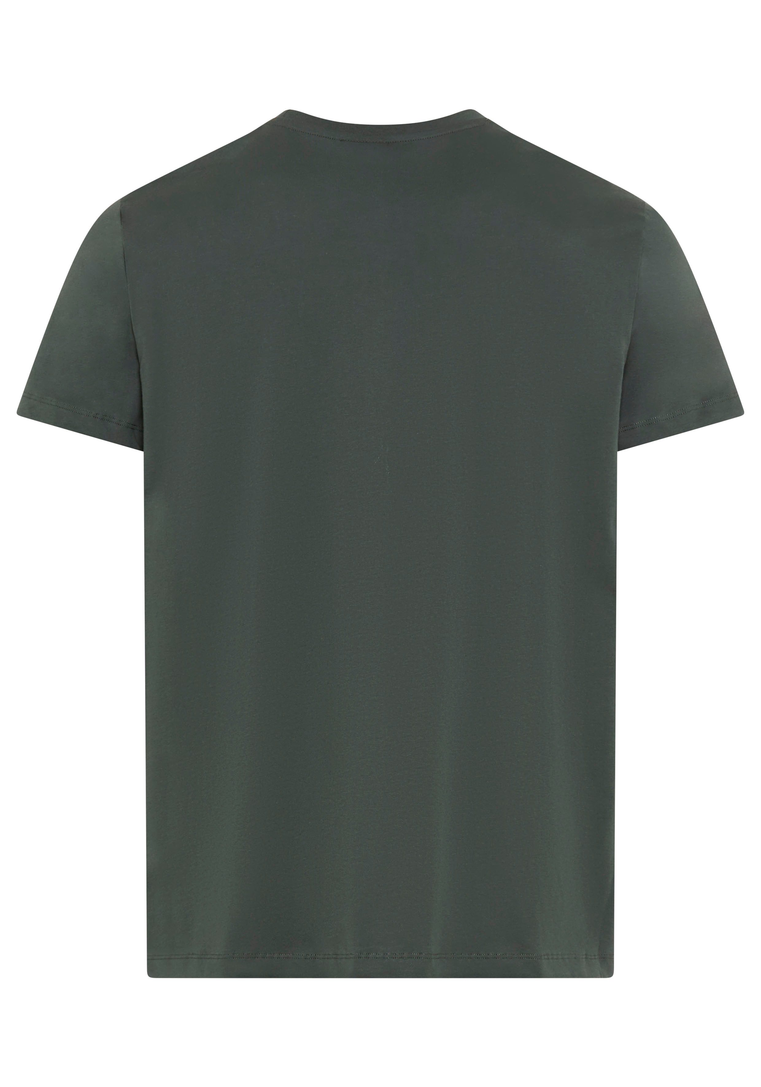 BOSS T-Shirt Rundhals, Jersey, kleines Logo, günstig online kaufen