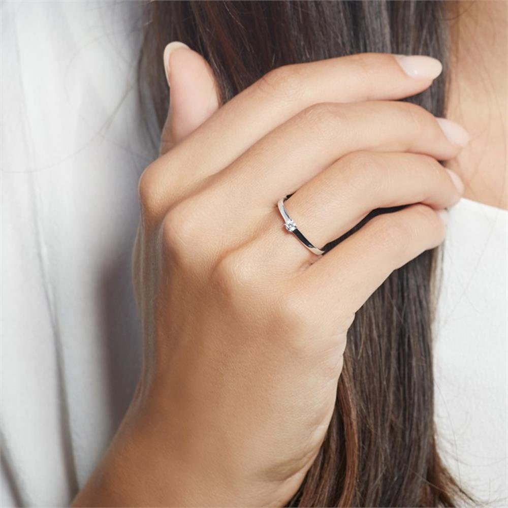 Unique Goldring Diamant Verlobungsring 5...