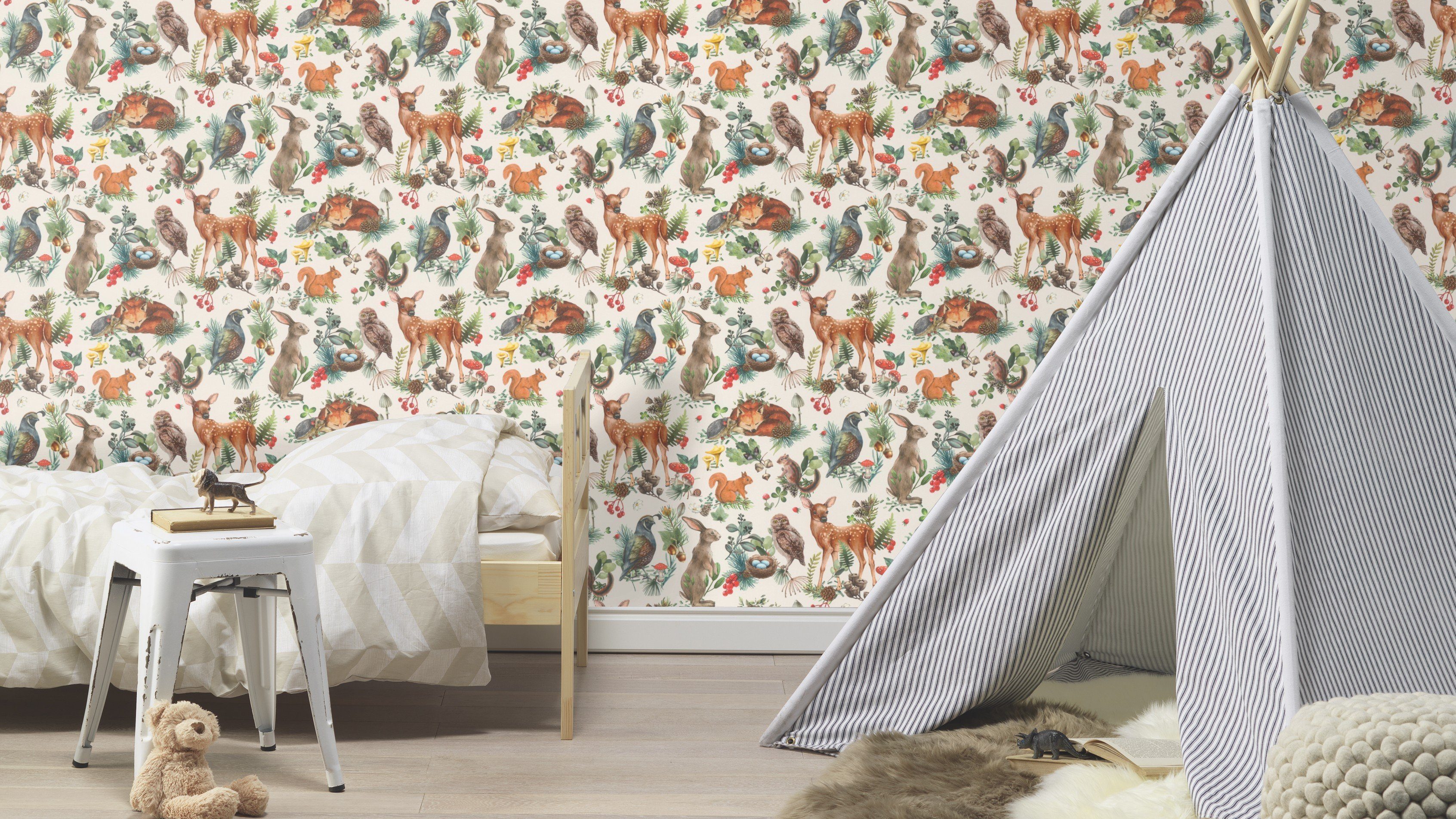 Rasch Kindertapete, glatt, uni, (1 St) günstig online kaufen