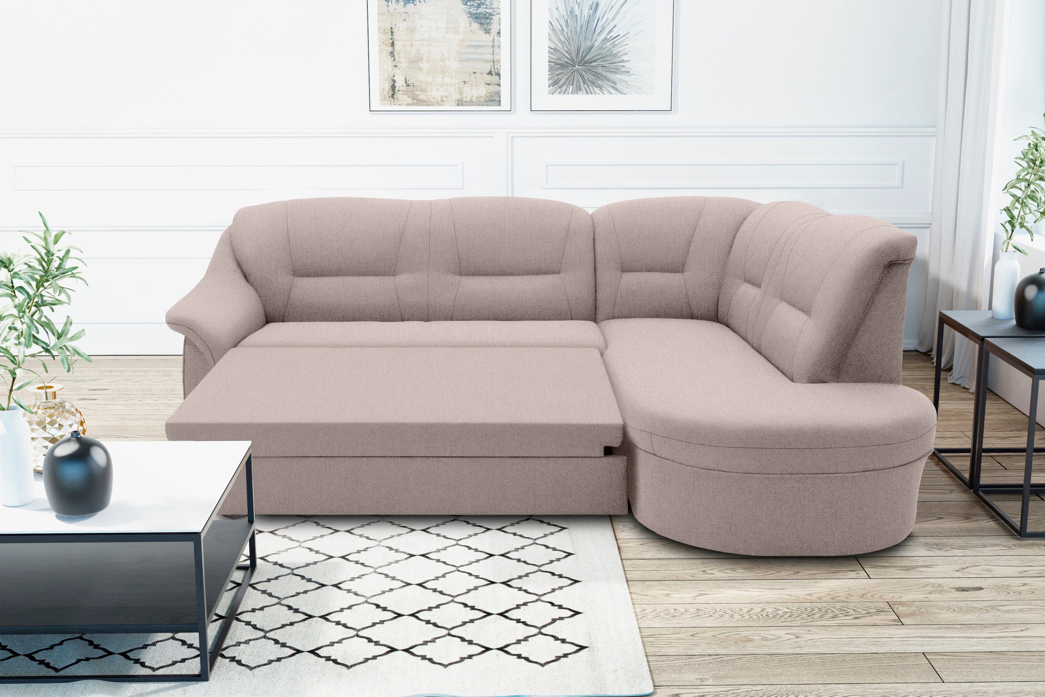 DOMO collection Ecksofa Faenza für kleine günstig online kaufen