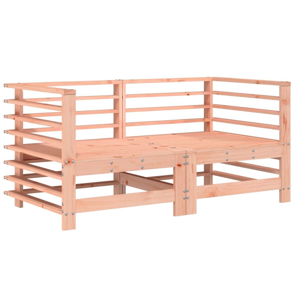 vidaXL Gartenlounge-Eckteil, Ecksofas mit Kissen 2 Stk. Massivholz Douglasie