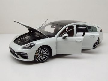 Minichamps Modellauto Porsche Panamera Turbo S 2020 weiß metallic Modellauto 1:18 Minichamps, Maßstab 1:18