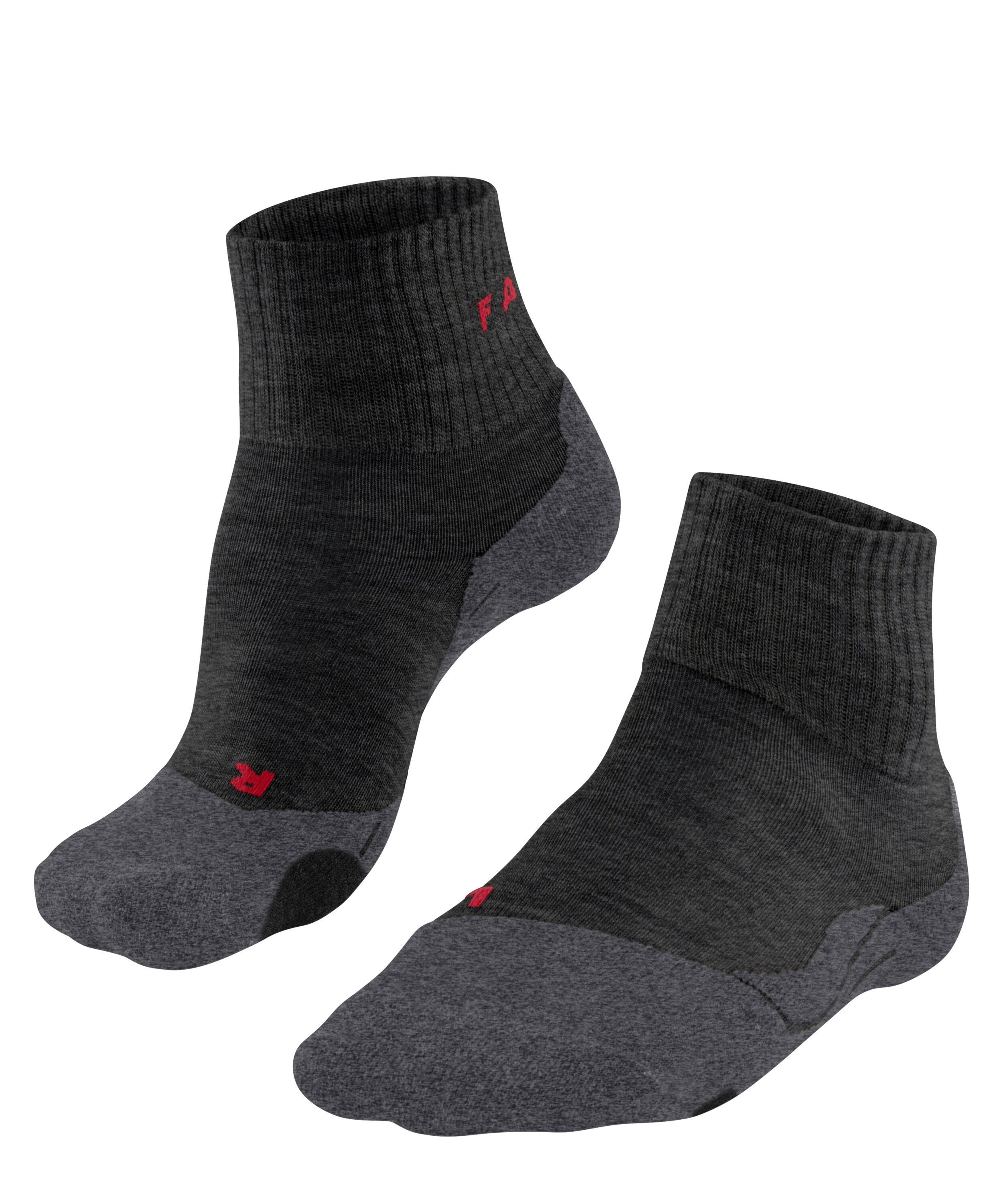 (3180) im Hoher Wandersocken Short (1-Paar) mel. Komfort asphalt Explore Mittelgebirge FALKE TK2