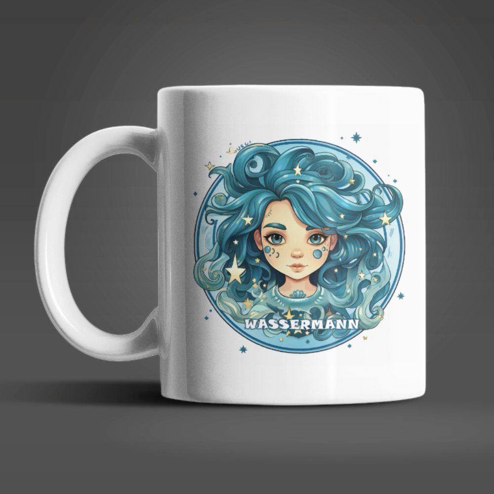 WS-Trend Tasse Alle Sternzeichen Tierkreis Kaffeetasse Teetasse, Keramik, Geschenkidee Geschenk 330 ml