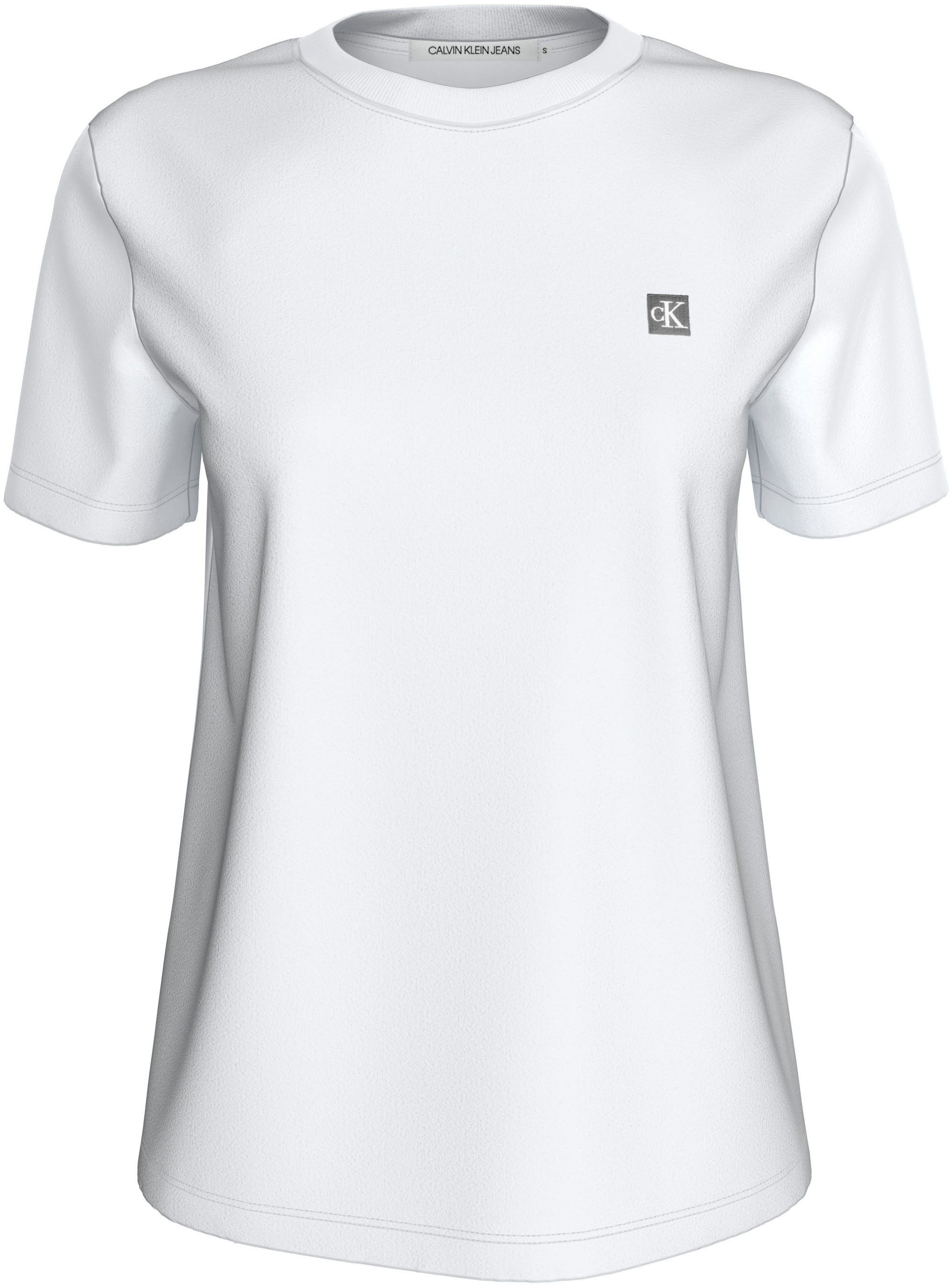 Calvin Klein Jeans Plus T-Shirt PLUS CK EMBRO BADGE REGULAR TEE in Großen Größen und Markenlabel