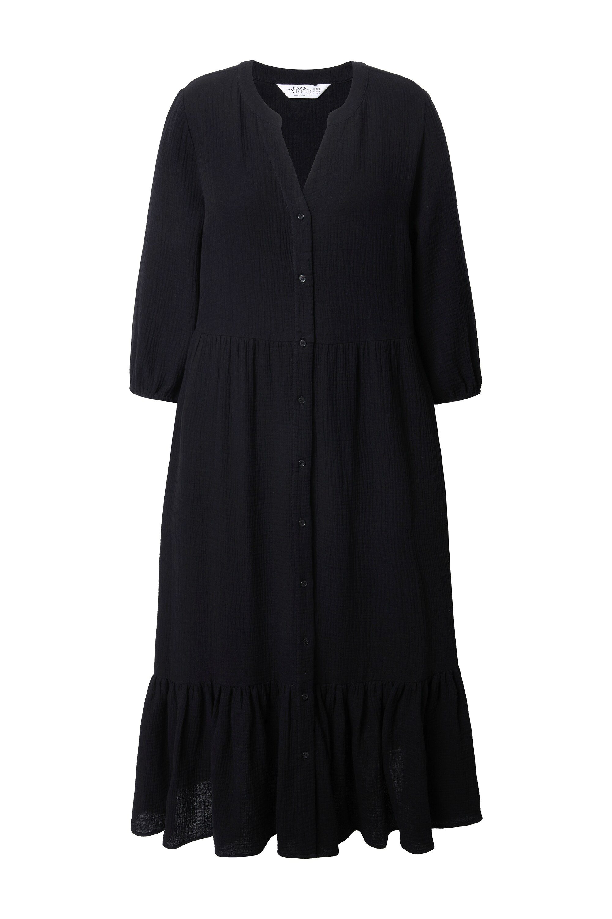 Studio Untold Maxikleid Maxikleid A-Line Musselin günstig online kaufen