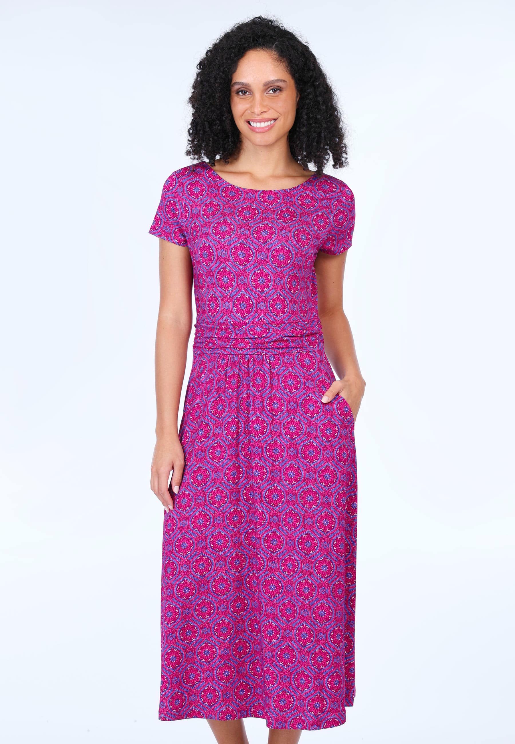 Lykka du Nord Sommerkleid Malind mandala Taillenraffung
