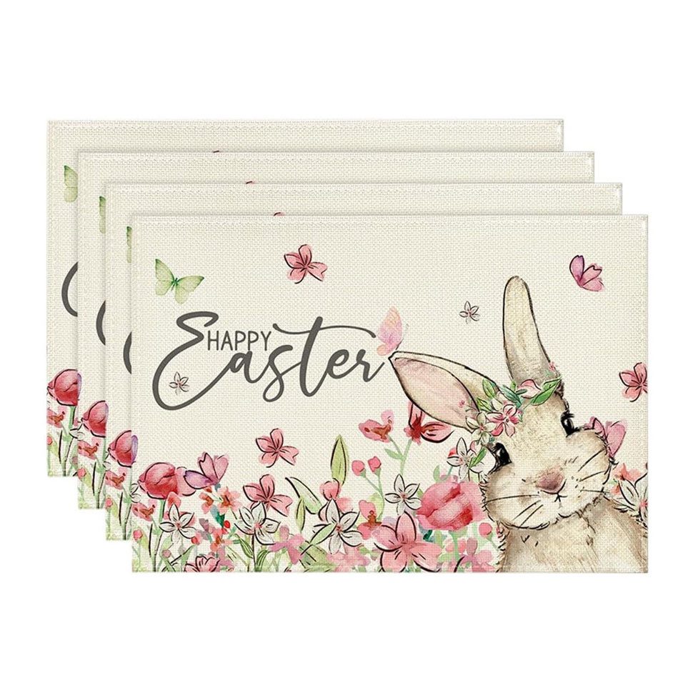 Kaket Platzset Tischset Ostern mit Hasen- günstig online kaufen