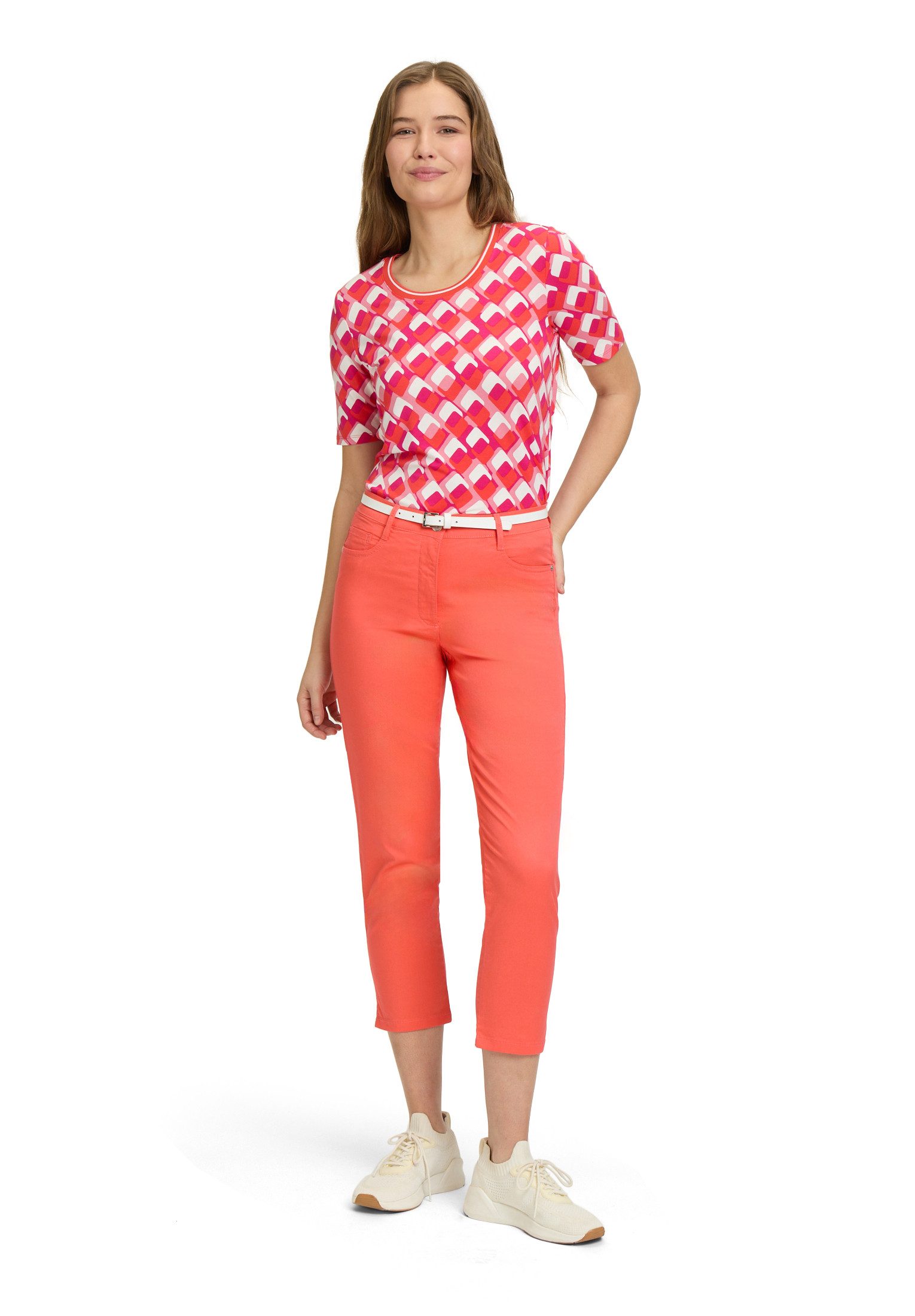 Betty Barclay Kurzarmshirt Damen mit Print (1-tlg) Rippbündchen