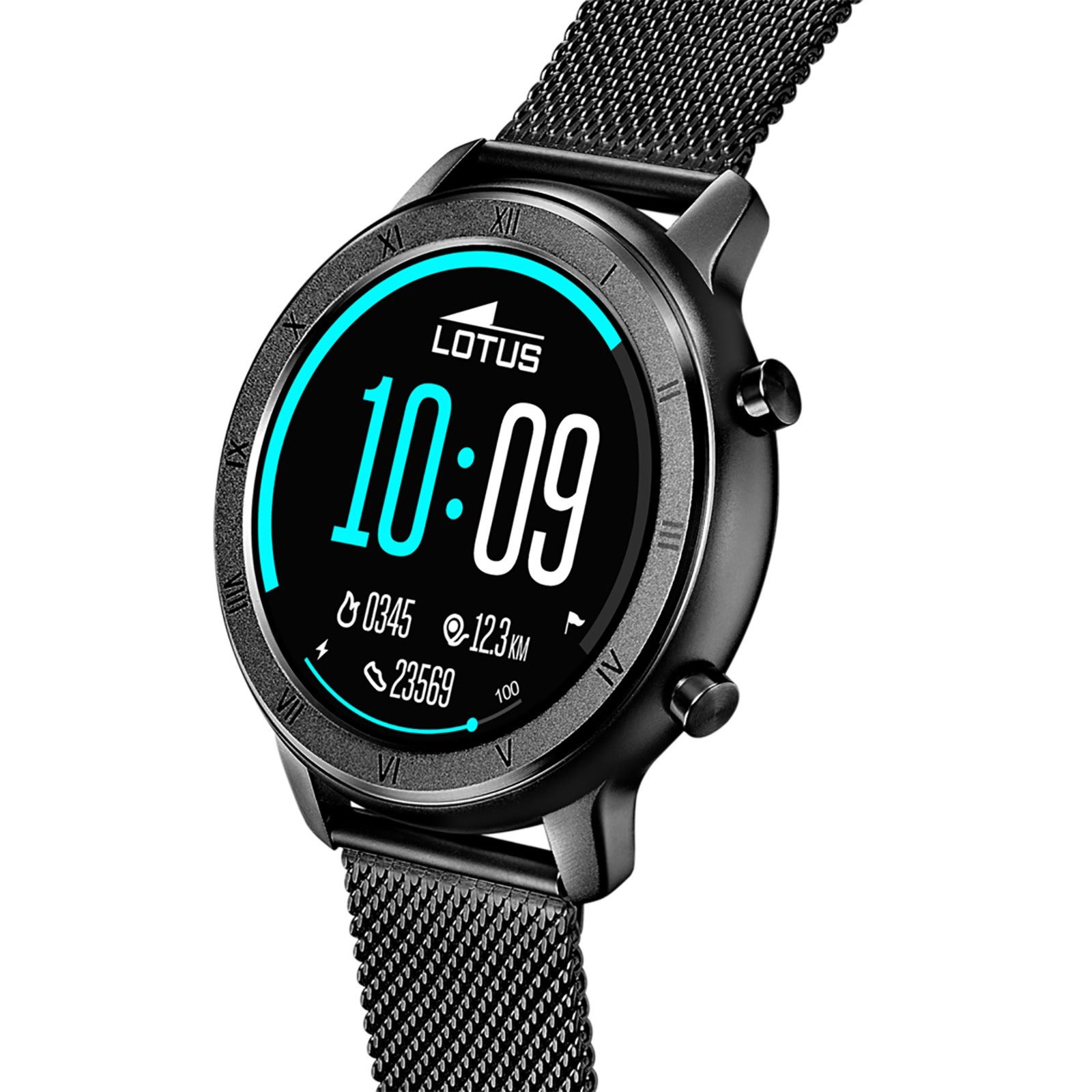 Lotus Lotus Herrenuhr Smartwatch Smartwatch Smartwatch (kompatibel ab Android 5.1+ und IOS 8.0), Digital, Herren Smartwatch rund, groß (ca. 44mm), Edelstahl