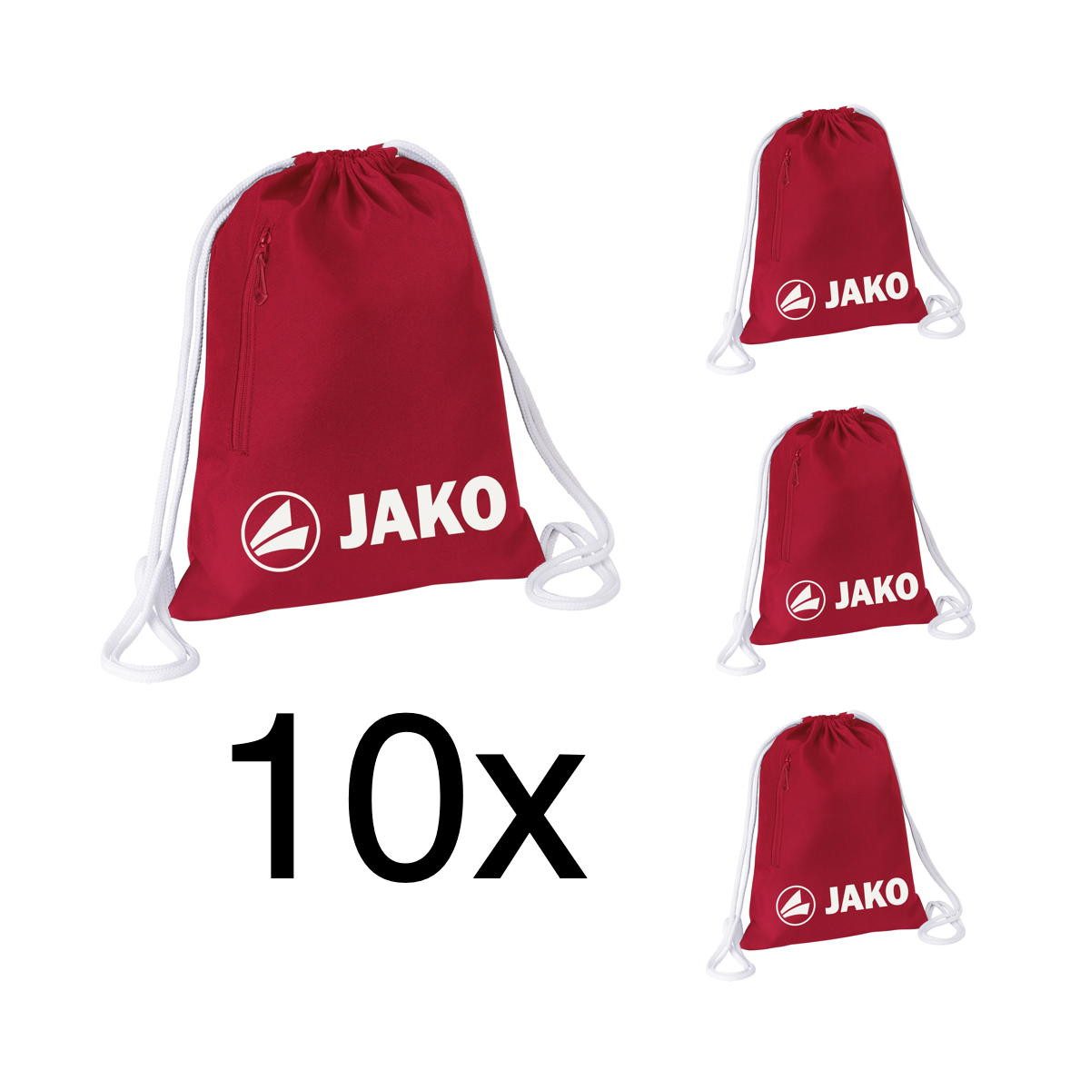 Jako Sporttasche Unisex Gymsack JAKO als 10 er Set