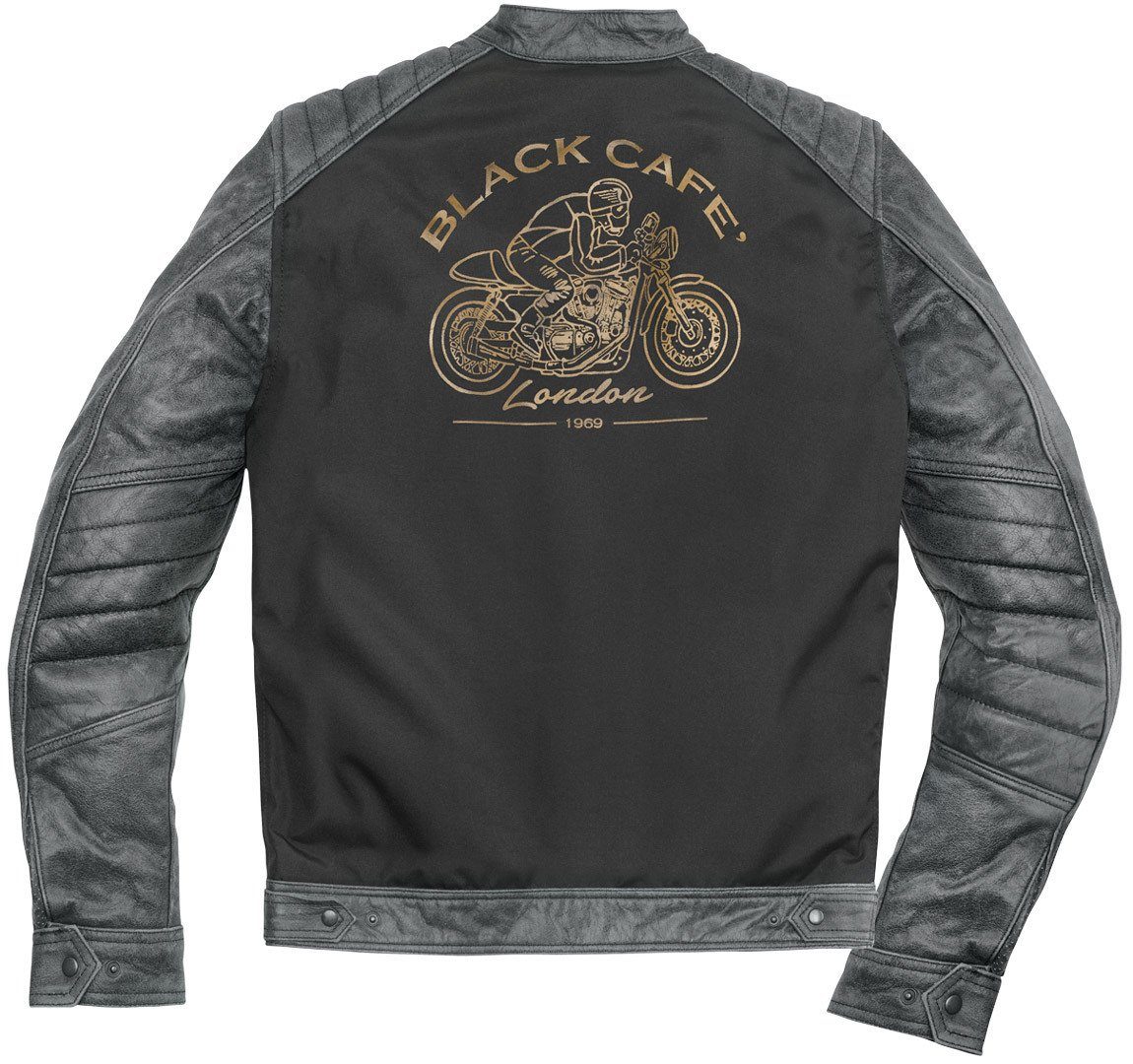 / Textiljacke Black-Cafe London Johannesburg Motorrad Leder- Motorradjacke