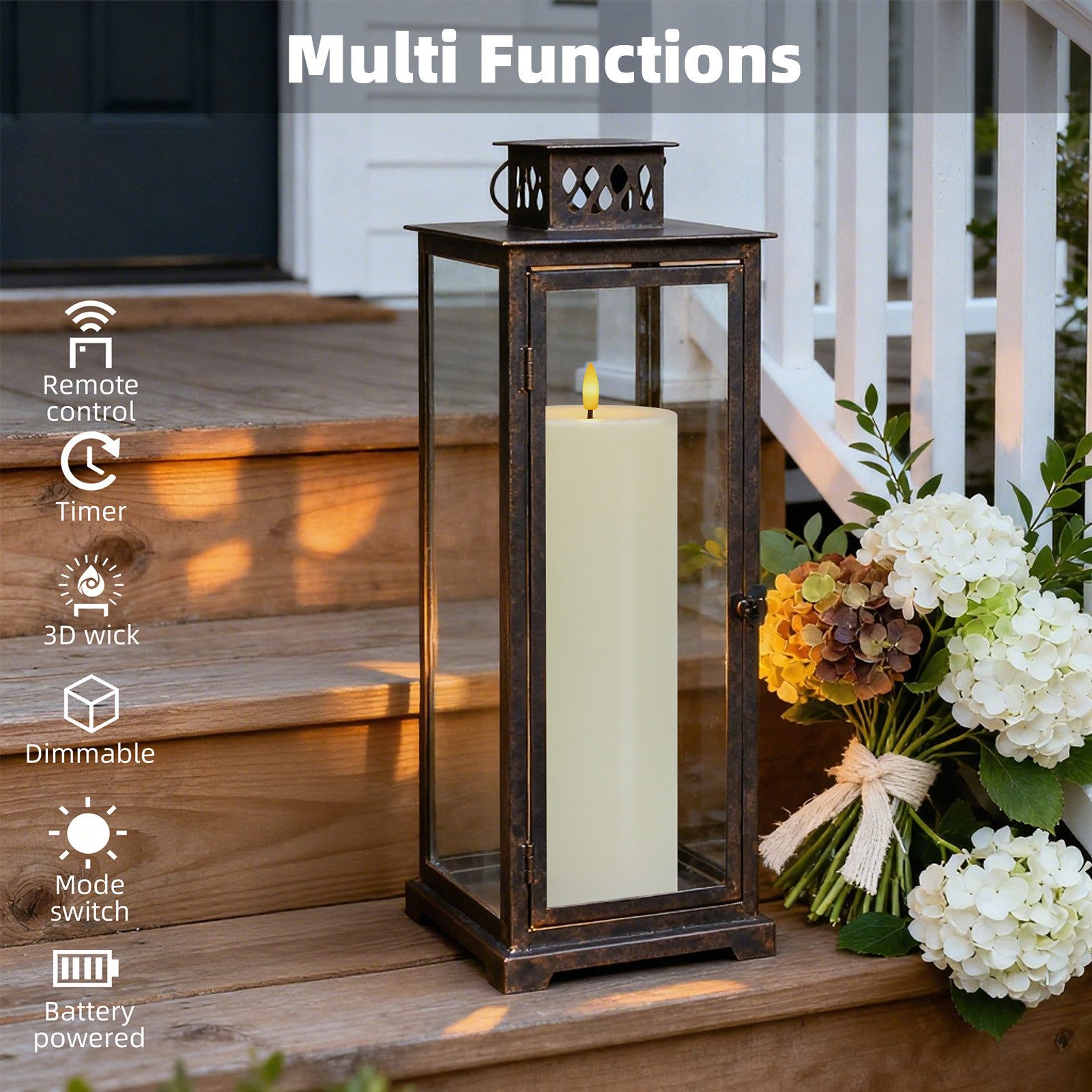 kisidus LED-Kerze LED Weihnachten Kerzen Wasserdichte flammenlose LED-Kerze günstig online kaufen