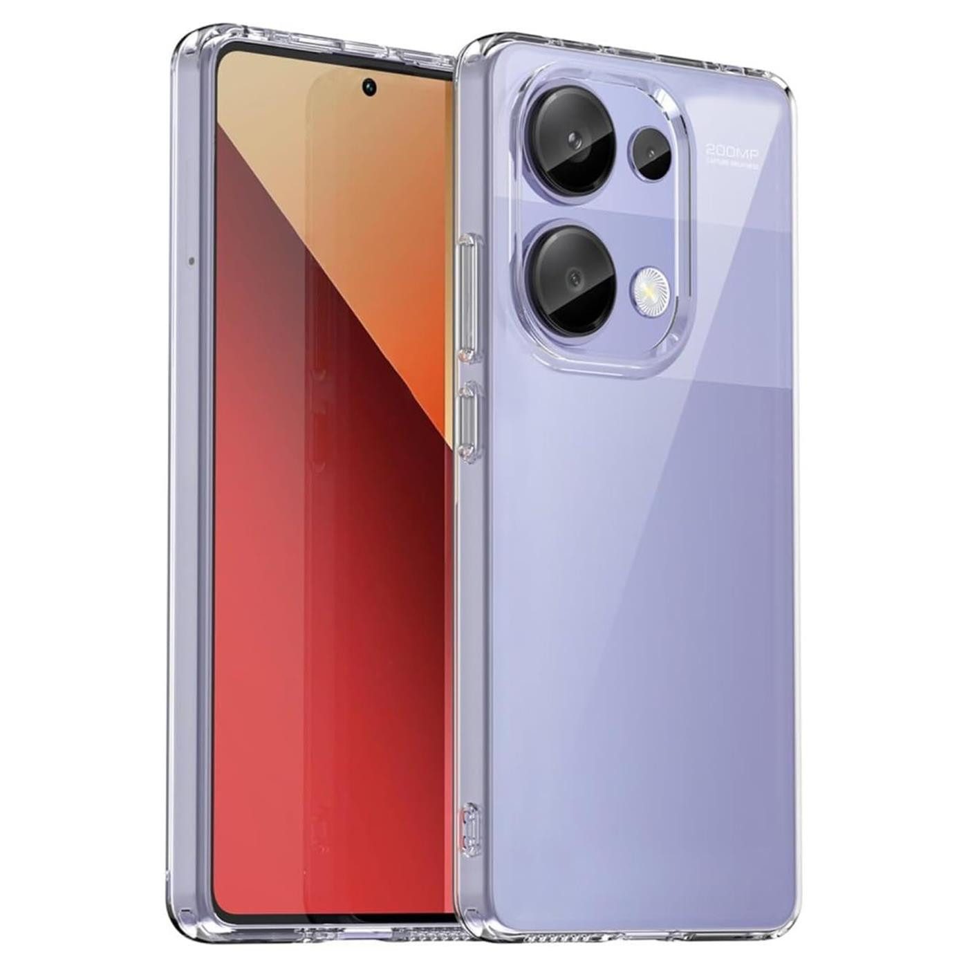 CoolGadget Handyhülle Transparent Ultra Slim Case für Xiaomi Redmi Note 13 Pro 4G 6,67 Zoll, Silikon Hülle Dünne Schutzhülle für Redmi Note 13 Pro 4G Hülle