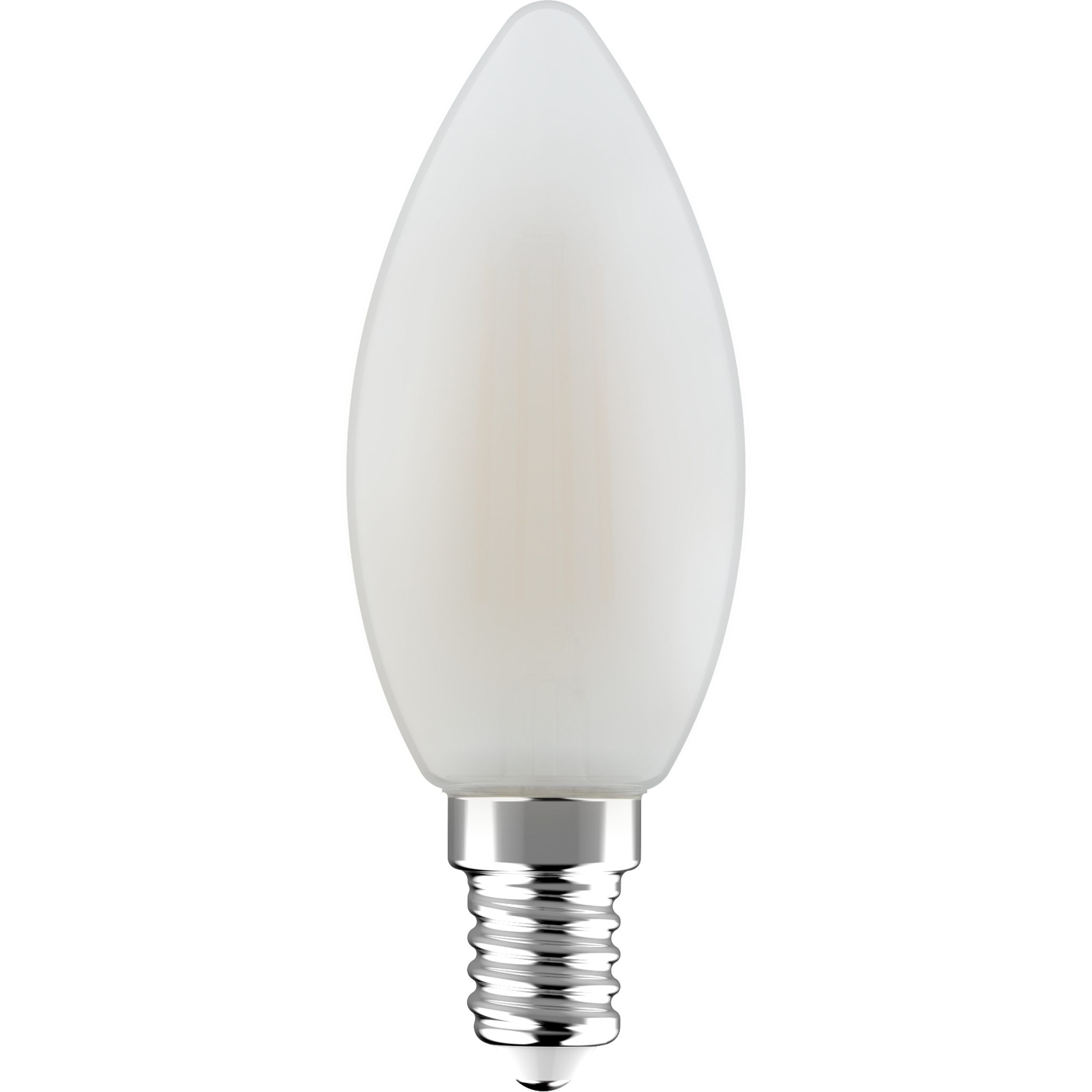LED's light LED-Leuchtmittel 0620153 LED Kerze, E14, E14 4.5W warmweiß Frosted C35