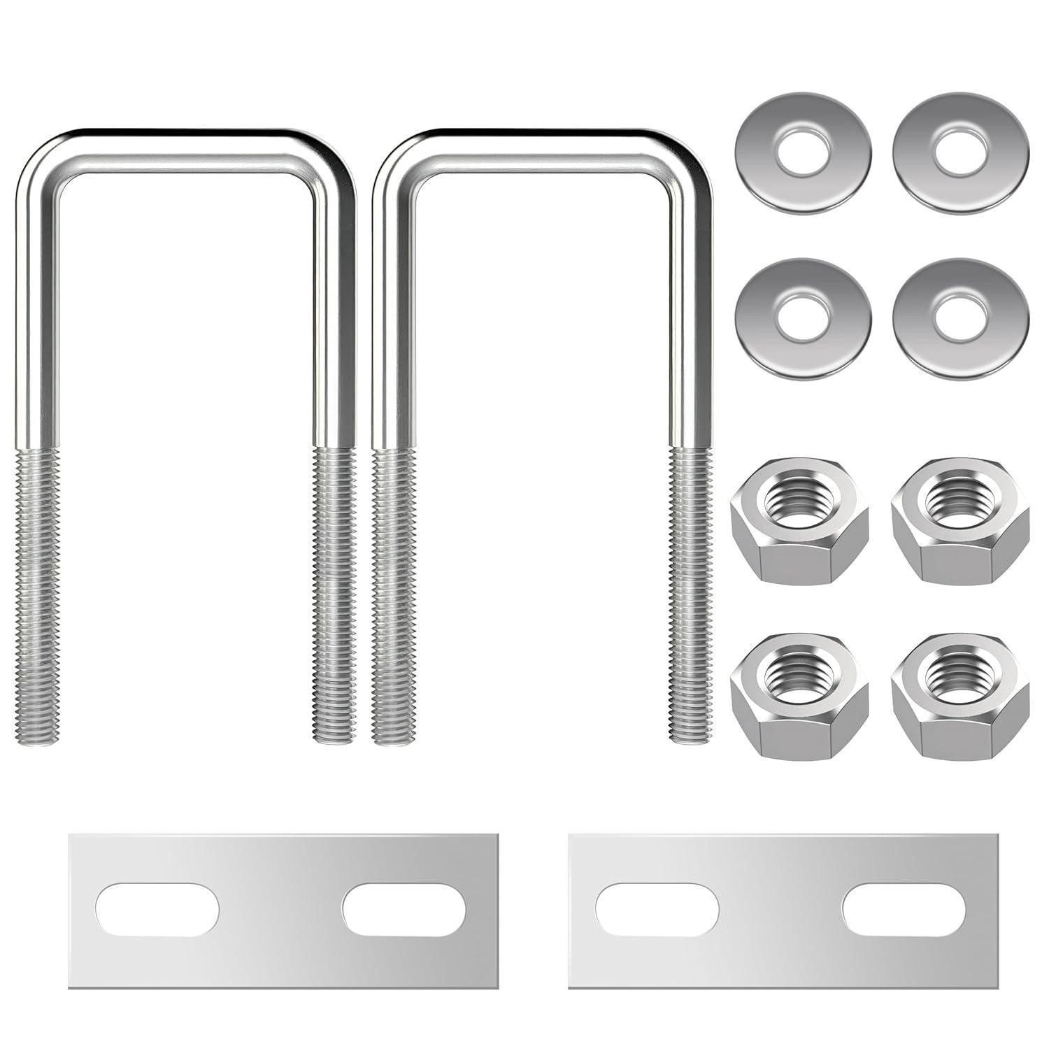 LuxusKollektion Schlossschraube U-Schraube M8 Edelstahl 40x100mm Bügelschraube U-Bolzen