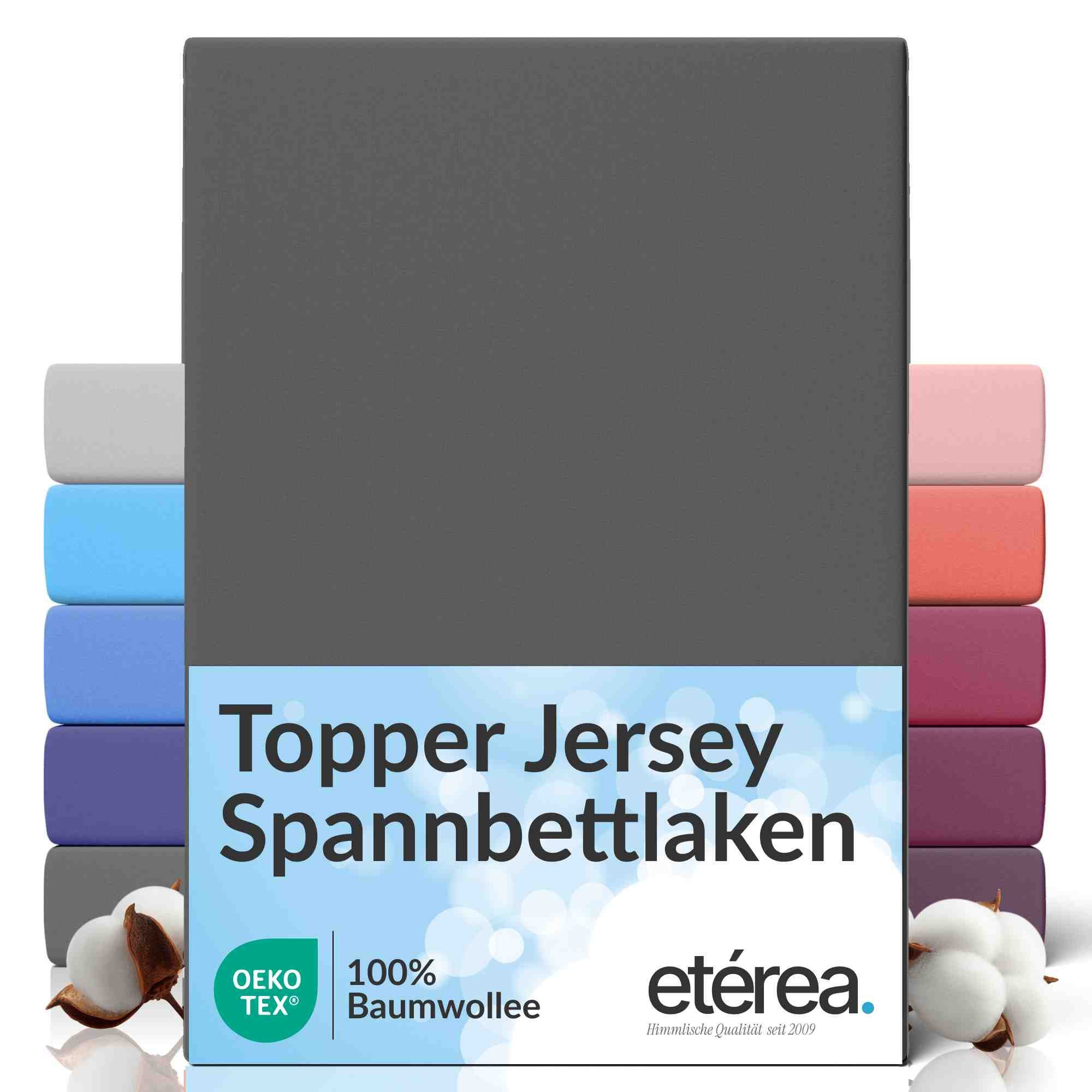 etérea Himmlische Qualität Spannbettlaken etérea Comfort Jersey Topper Spannbettlaken, Jersey, Gummizug: rundum, (1 Stück)