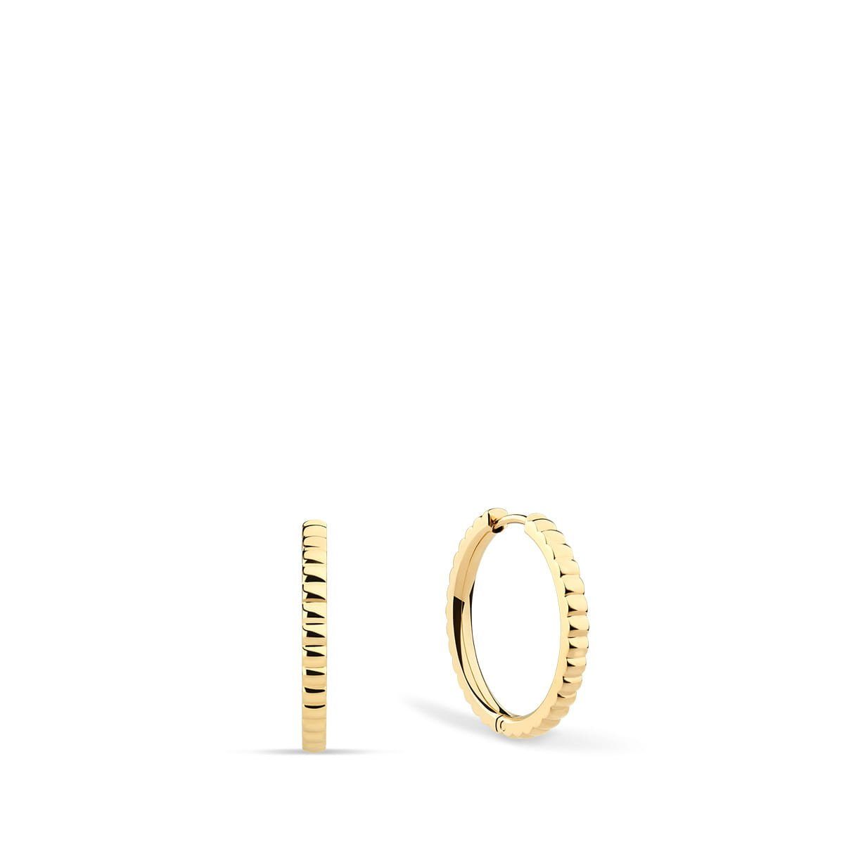Bering Paar Creolen Edelstahl goldfarben 728-20-05