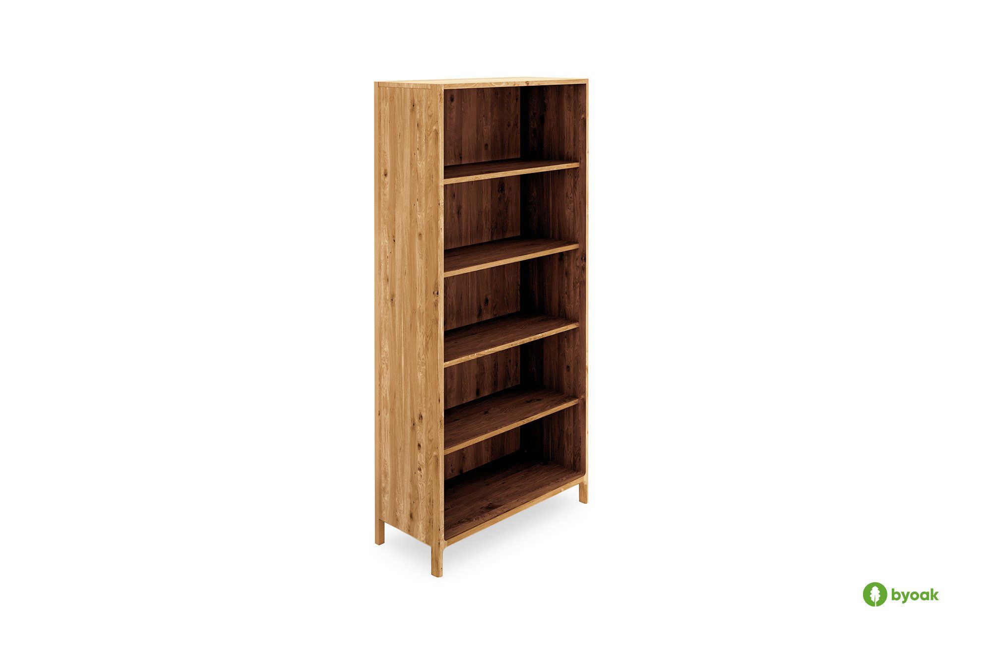 byoak Bücherregal TWIG aus Massivholz Naturgeölt