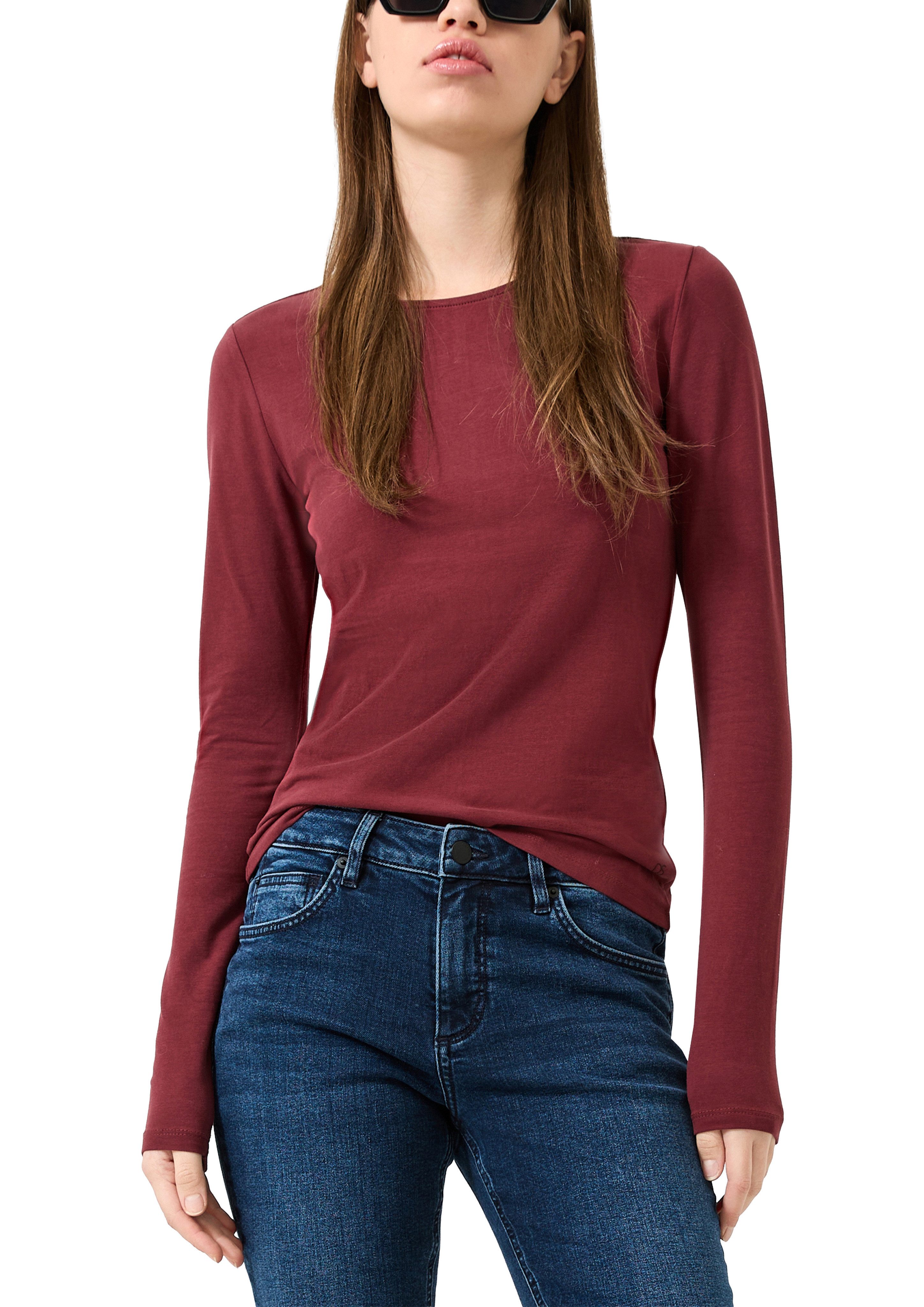 QS Langarmshirt Elastische Baumwollqualität