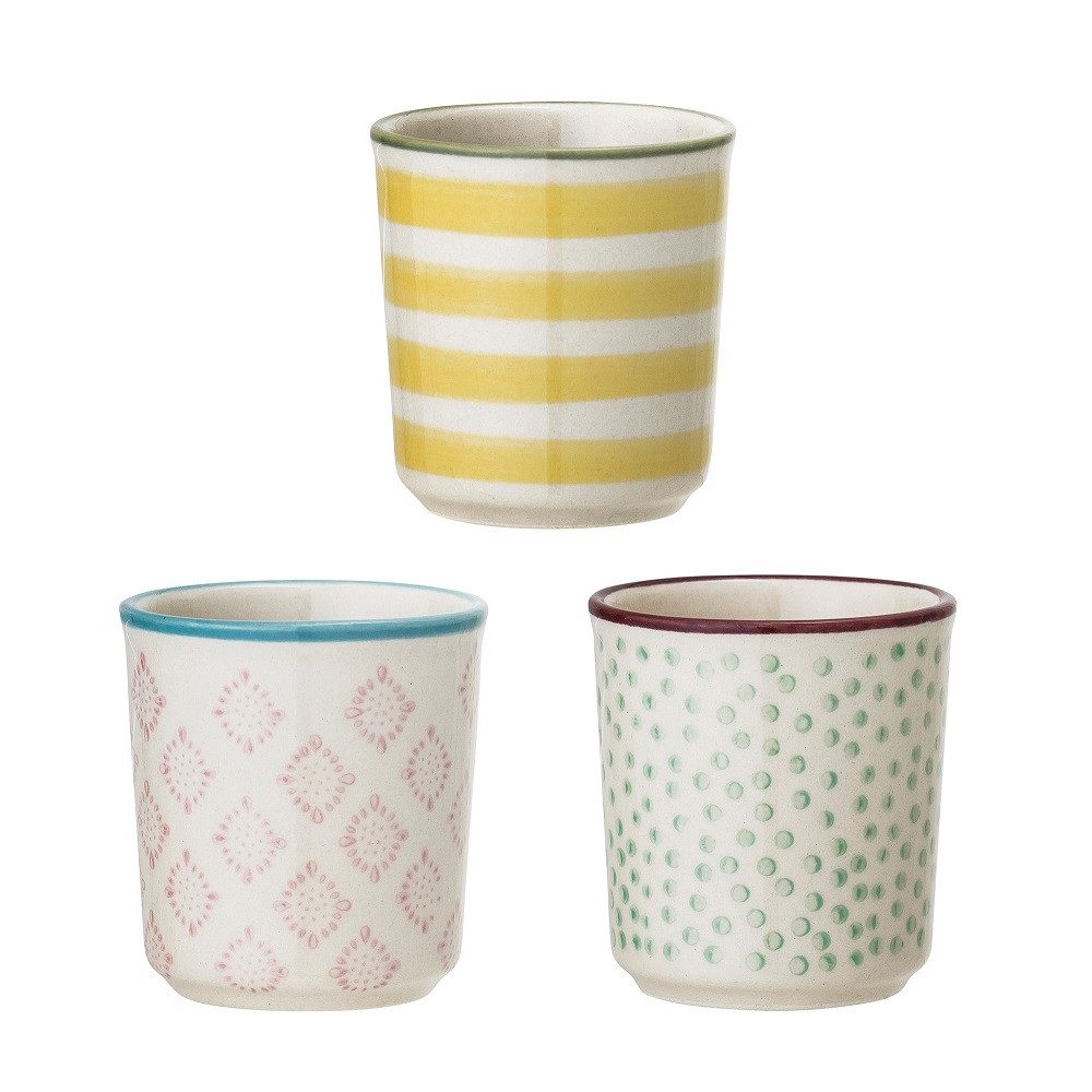 Bloomingville Eierbecher Bloomingville Patrizacia Eierbecher Yellow 3er Set