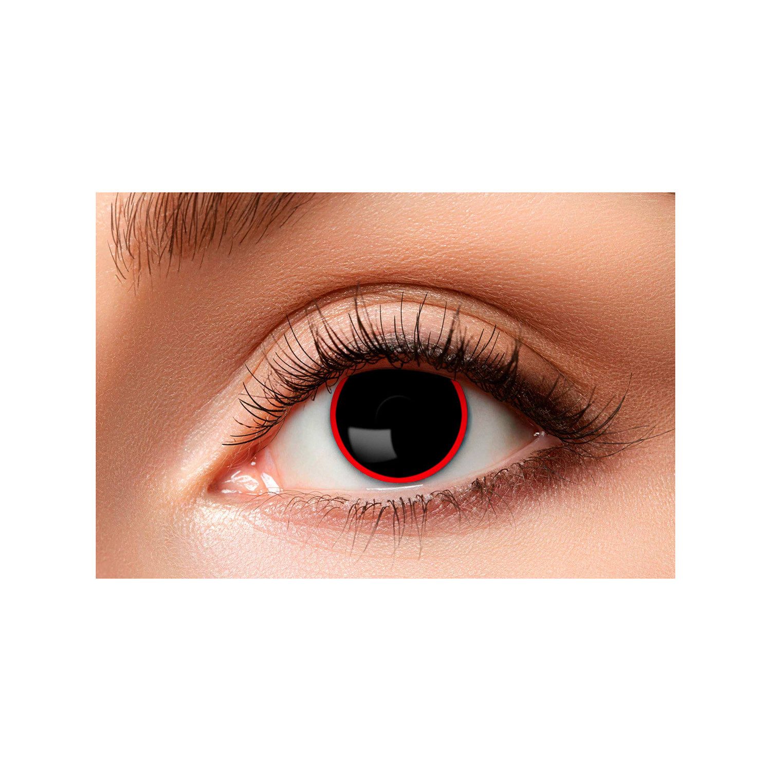 feiermeier Motivlinsen One Week Motiv Kontaktlinsen 'Hellraiser', Schwar