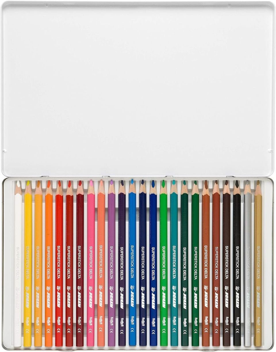 JOLLY Kreativset Supersticks Delta, 24 Buntstifte, (24-tlg)