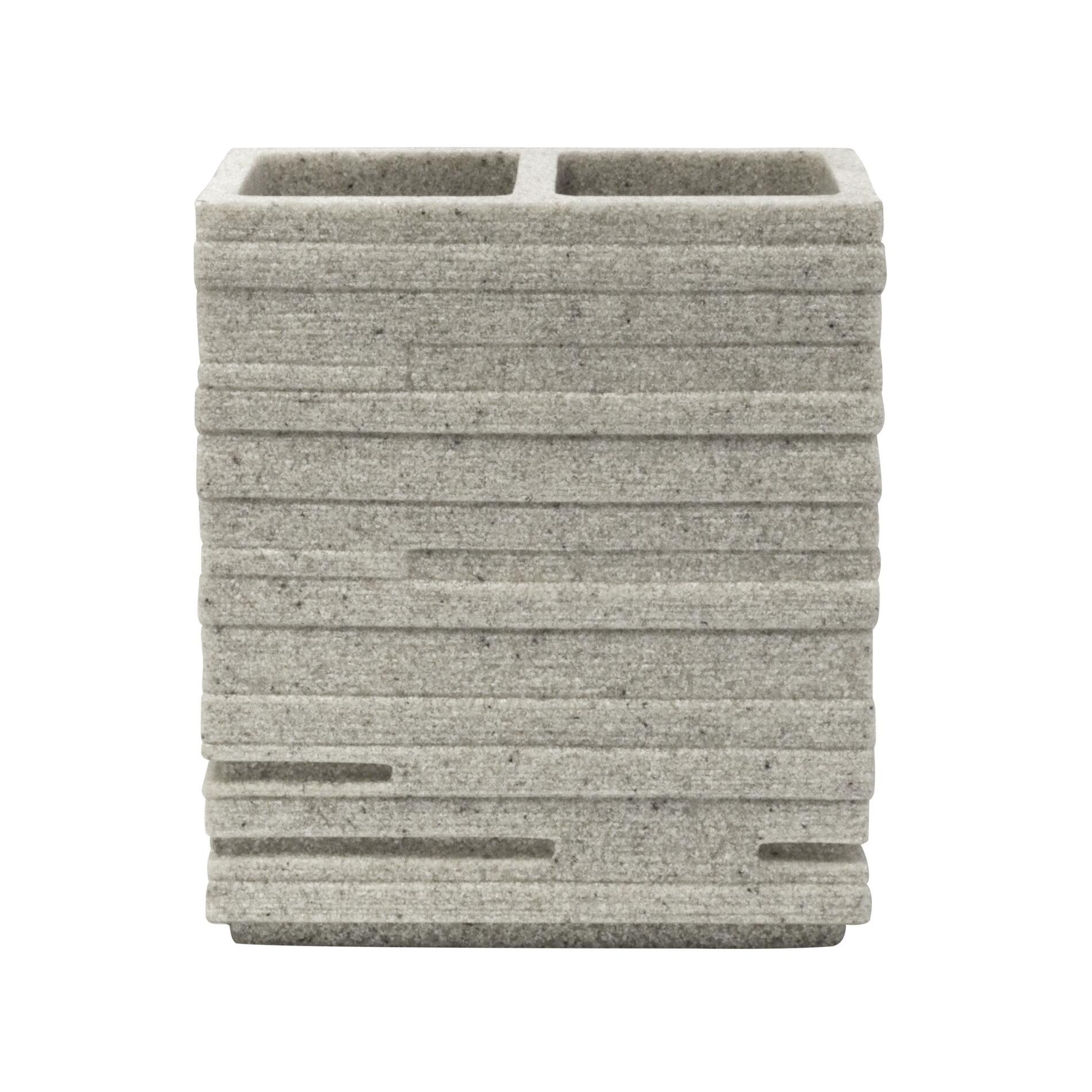 Ridder Badaccessoire-Set Zahnbürstenhalter Brick beige günstig online kaufen