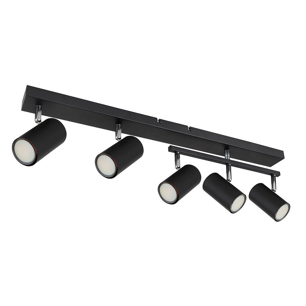 Leuchtmittel Spots 5 inklusive, Deckenspot, nicht schwarz Flammig GU10 Deckenleuchte Globo LED Deckenleuchte