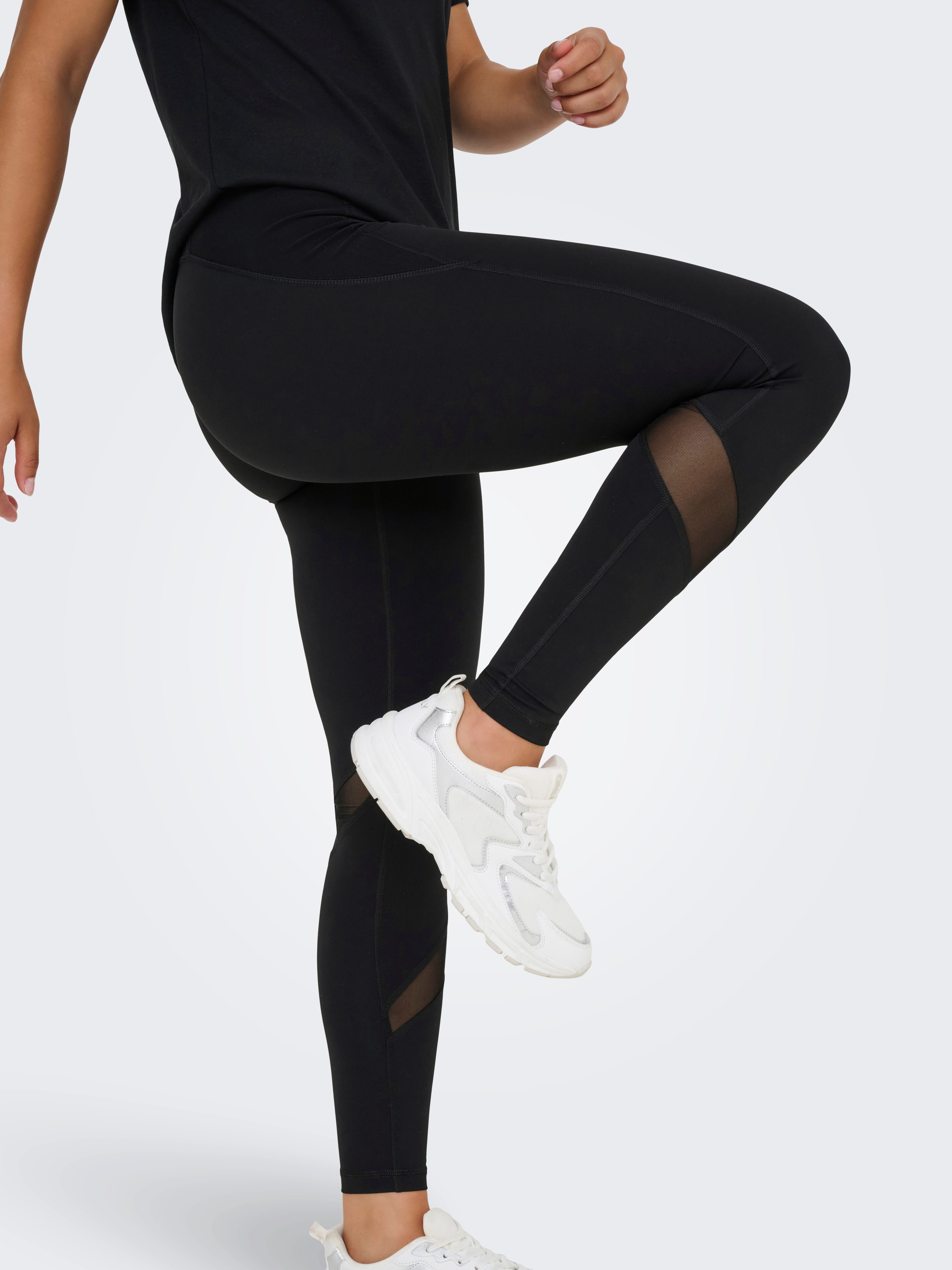 ONLY Play Funktionstights ONPRYA-3-POSH HW PCK TIGHTS NOOS mit Markenlabel, aus Nylon und Elasthan, elastisch, atmungsaktiv