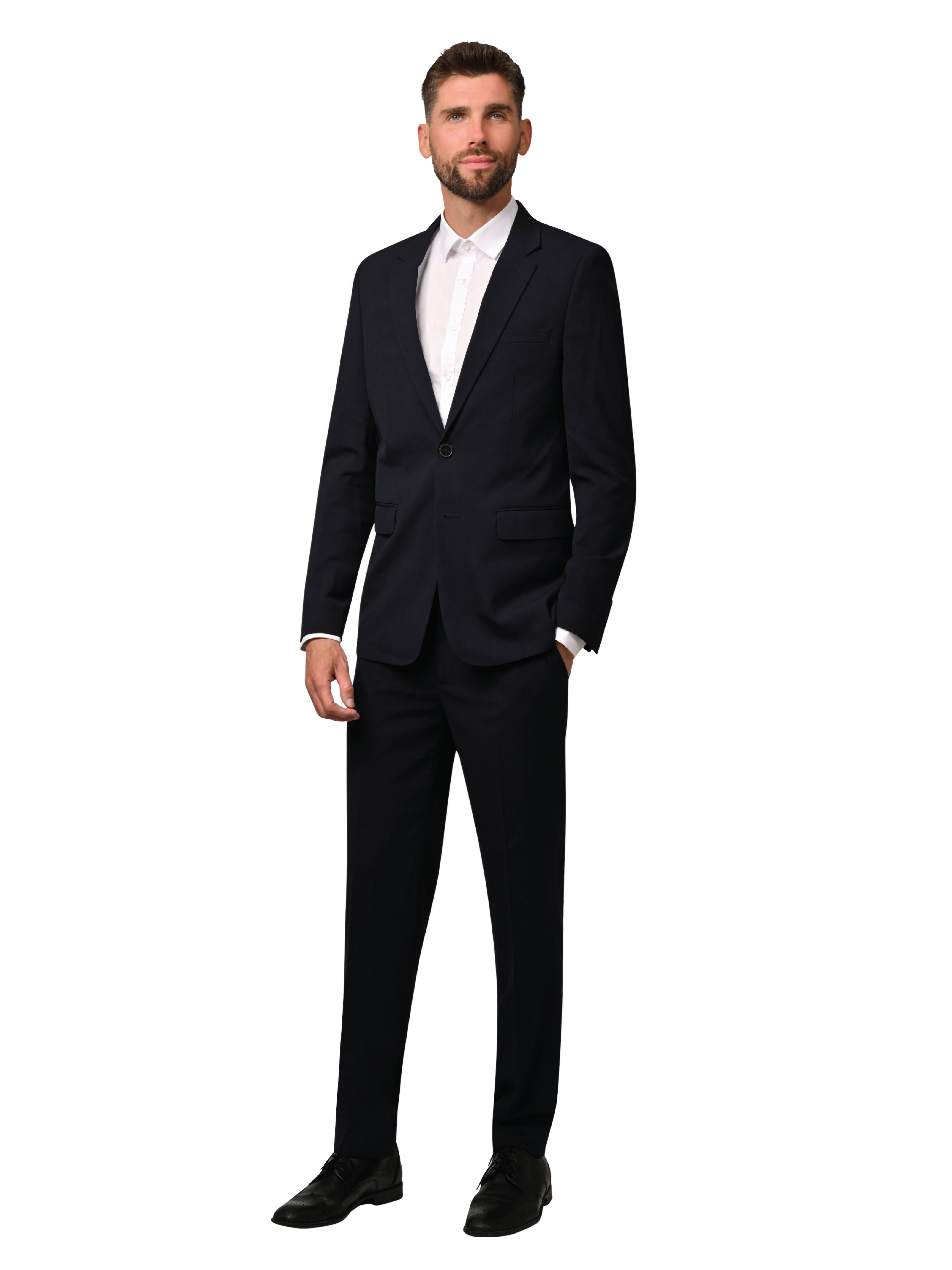 Hirschthal Anzug Herren Business Anzug Slim-Fit (Anzughose & Sakko 2 -tlg. Anzug Set) im eleganten Look