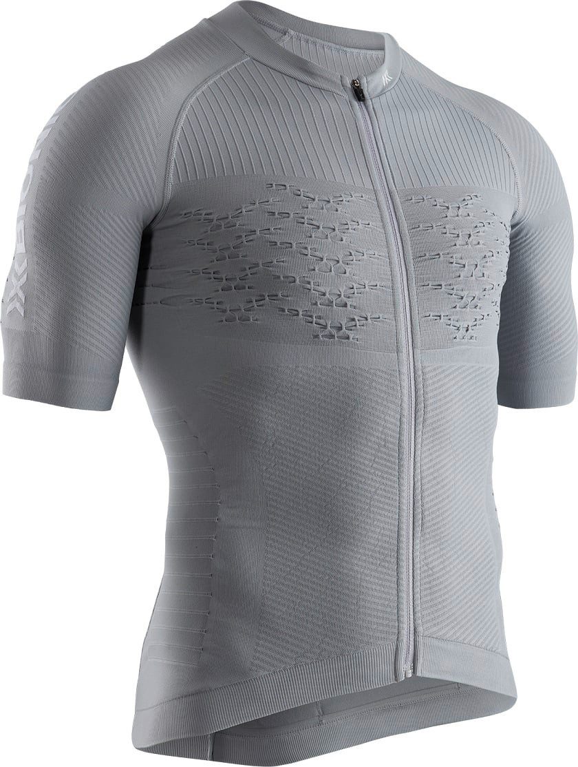 T-Shirt Fahrradshirt Bike Effektor 4.0 Full Zip kurzarm grau Herren