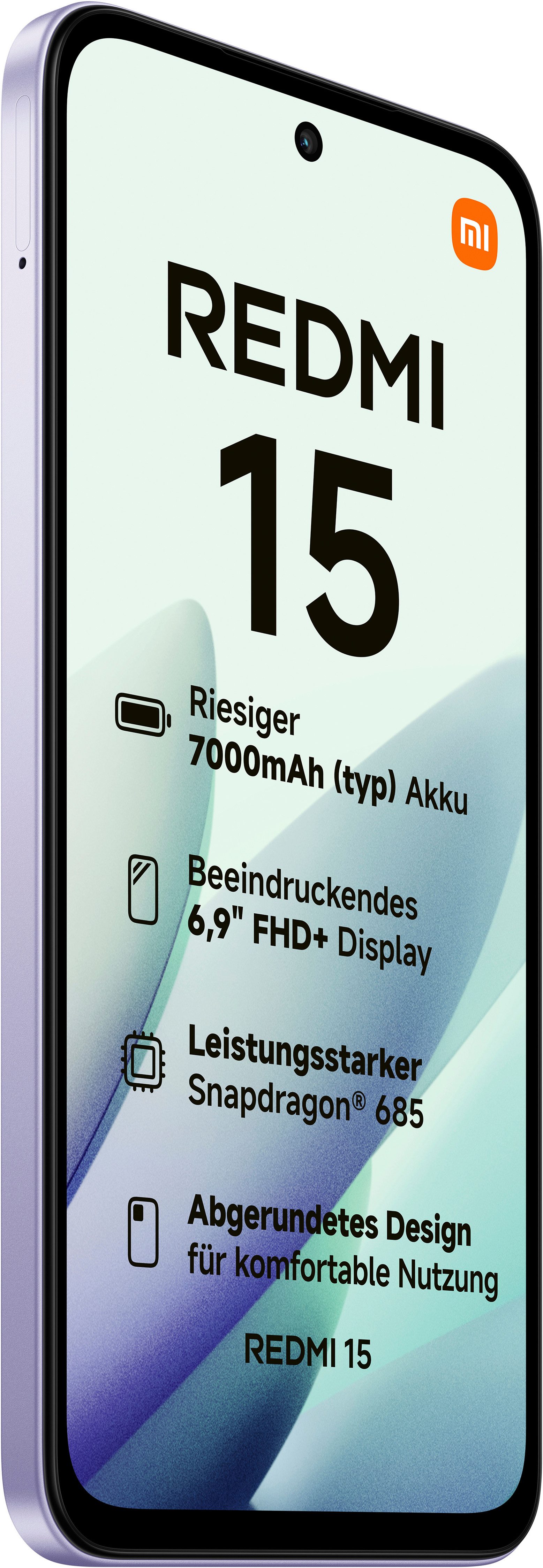 Xiaomi Redmi 15 128 GB Smartphone (17,52 cm/6,9 Zoll, 128 GB Speicherplatz, 50 MP Kamera)