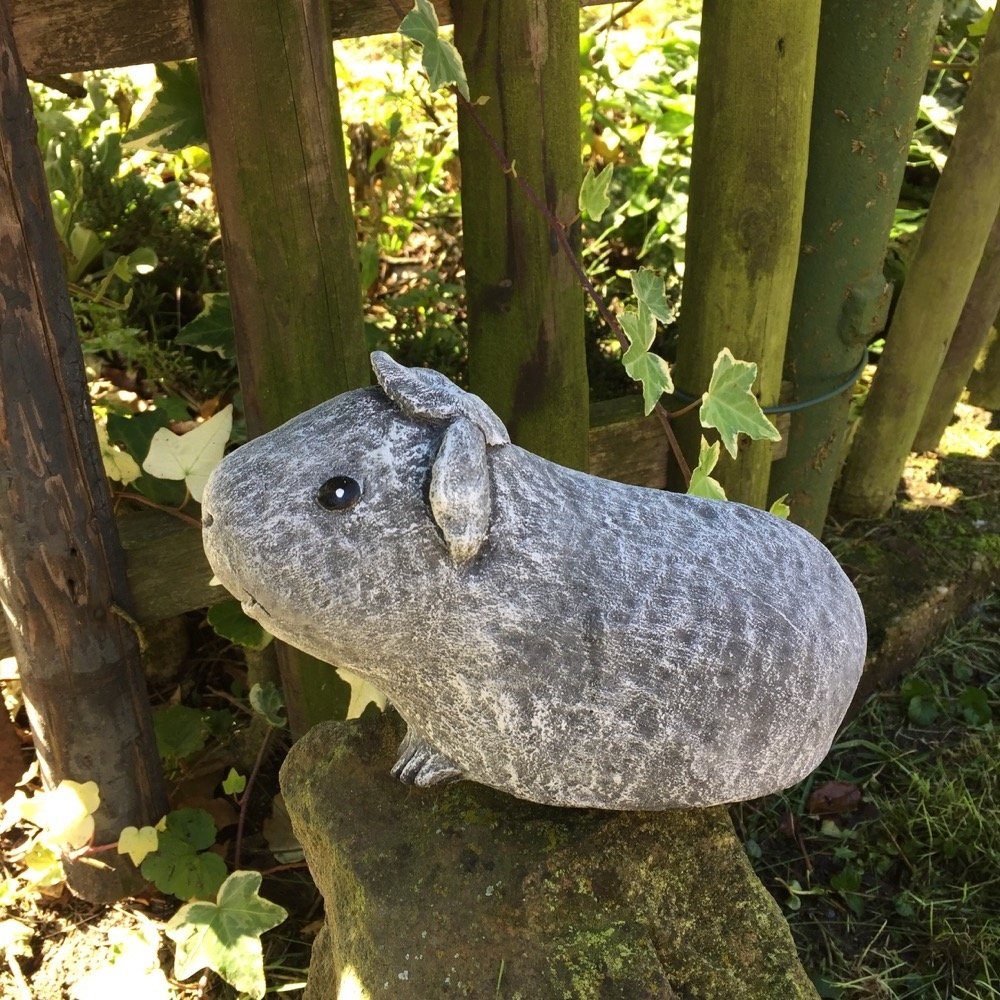 Antikas Gartenfigur Meerschweinchen Garten Dekoration Haustür