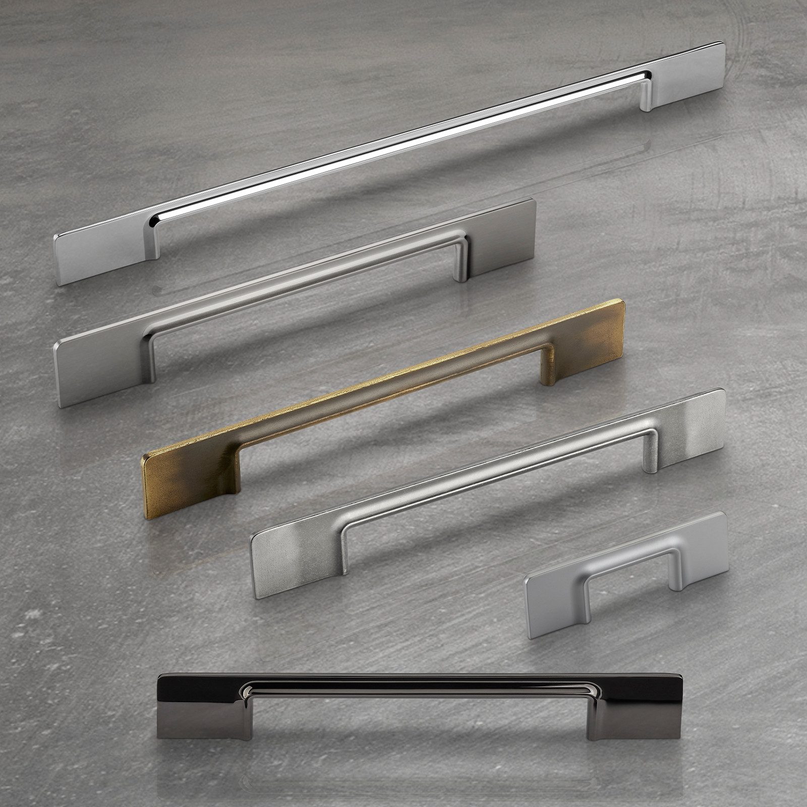 SO-TECH® Möbelgriff Bügelgriff ALVAR, BA 48 - 320 mm, inkl. Schrauben (1-St), BA 160 mm Altmessingoptik von SCHÜCO ALU COMPETENCE