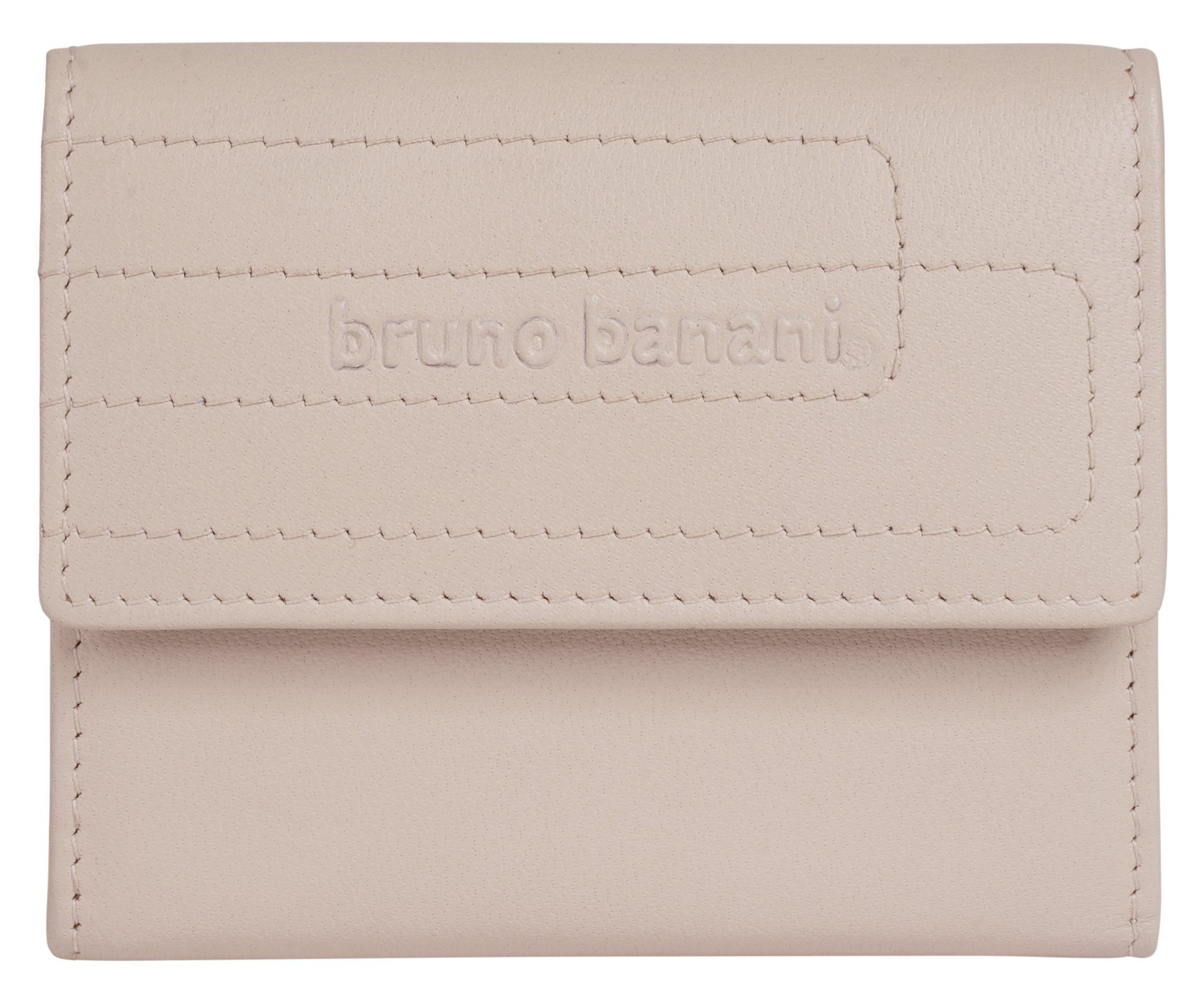 Bruno Banani Geldbörse, echt Leder beige