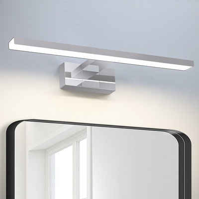 Nettlife LED Spiegelleuchte Bad Spiegellampe Badleuchte Wandlampe Wandleuchte Badlampe, Wasserdicht IP44, LED fest integriert, Neutralweiß, für Badezimmer Keller Küche Badschrank, 8W, 40CM