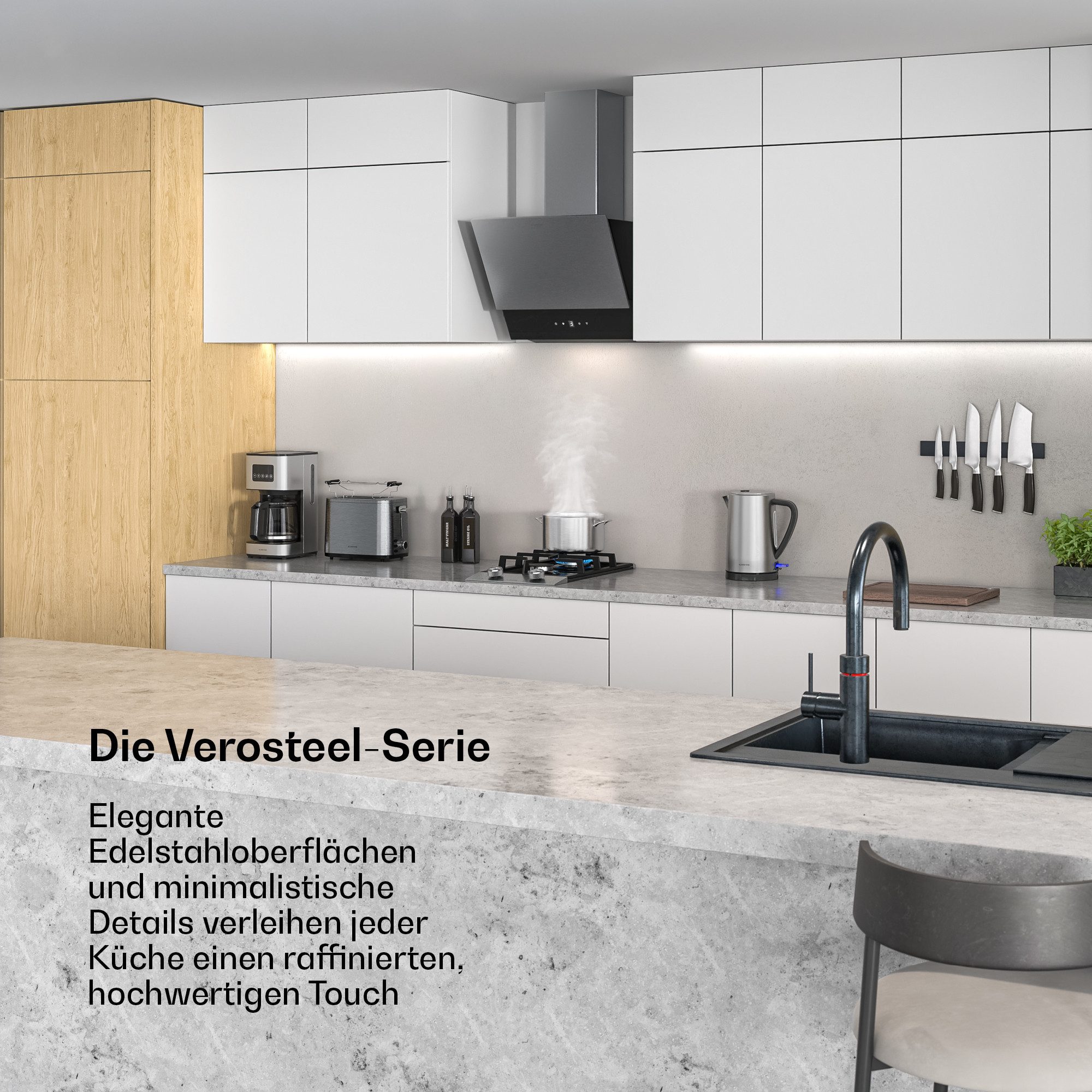 Klarstein Wasserkocher VeroSteel, 2200 W