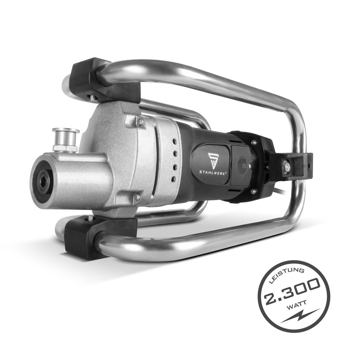 STAHLWERK Betonmischer BR-2300 ST Betonverdichter 2.300 Watt mit 4.000 U/min Betonrüttler