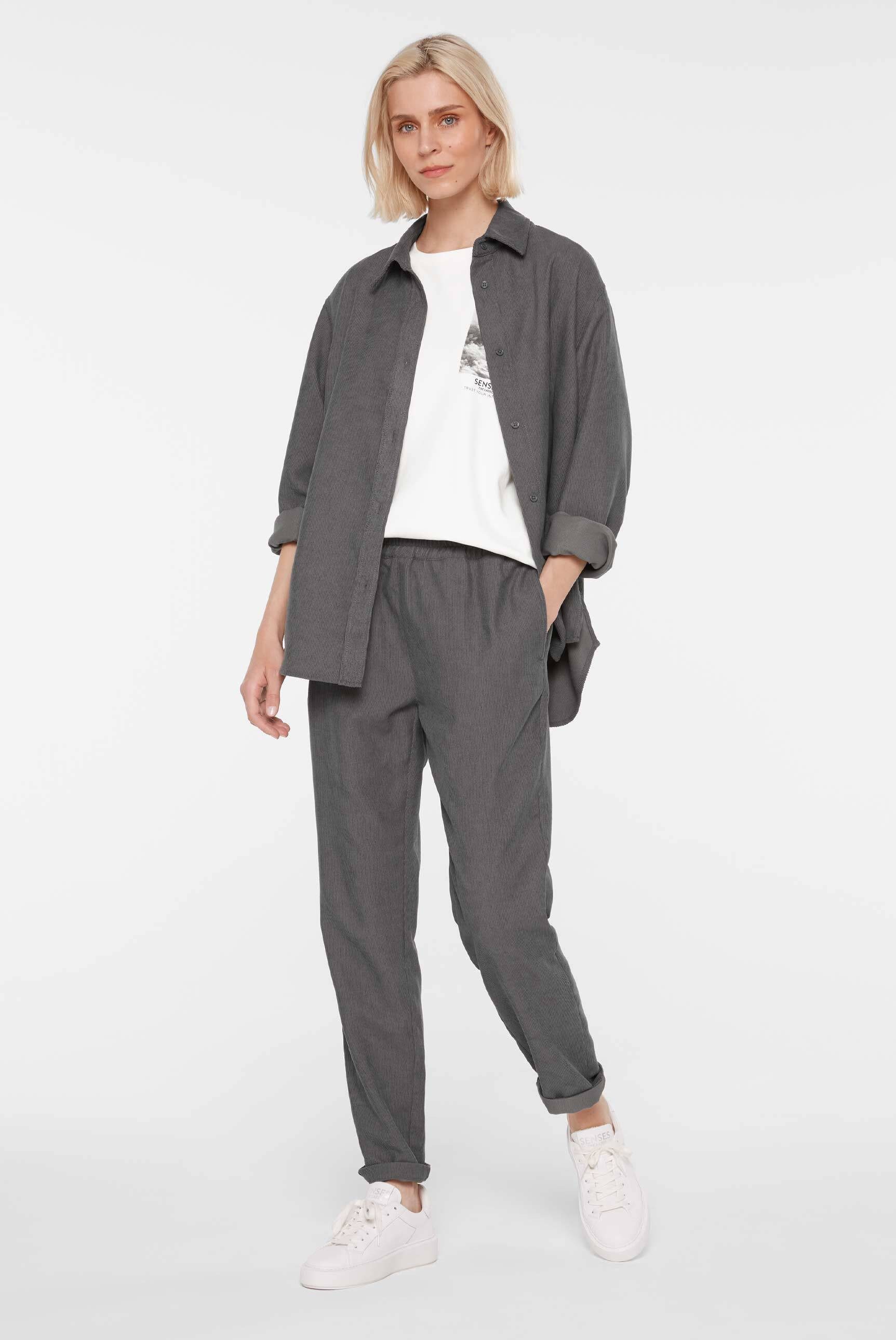 SENSES.THE LABEL Cordhose mit Elastikbund